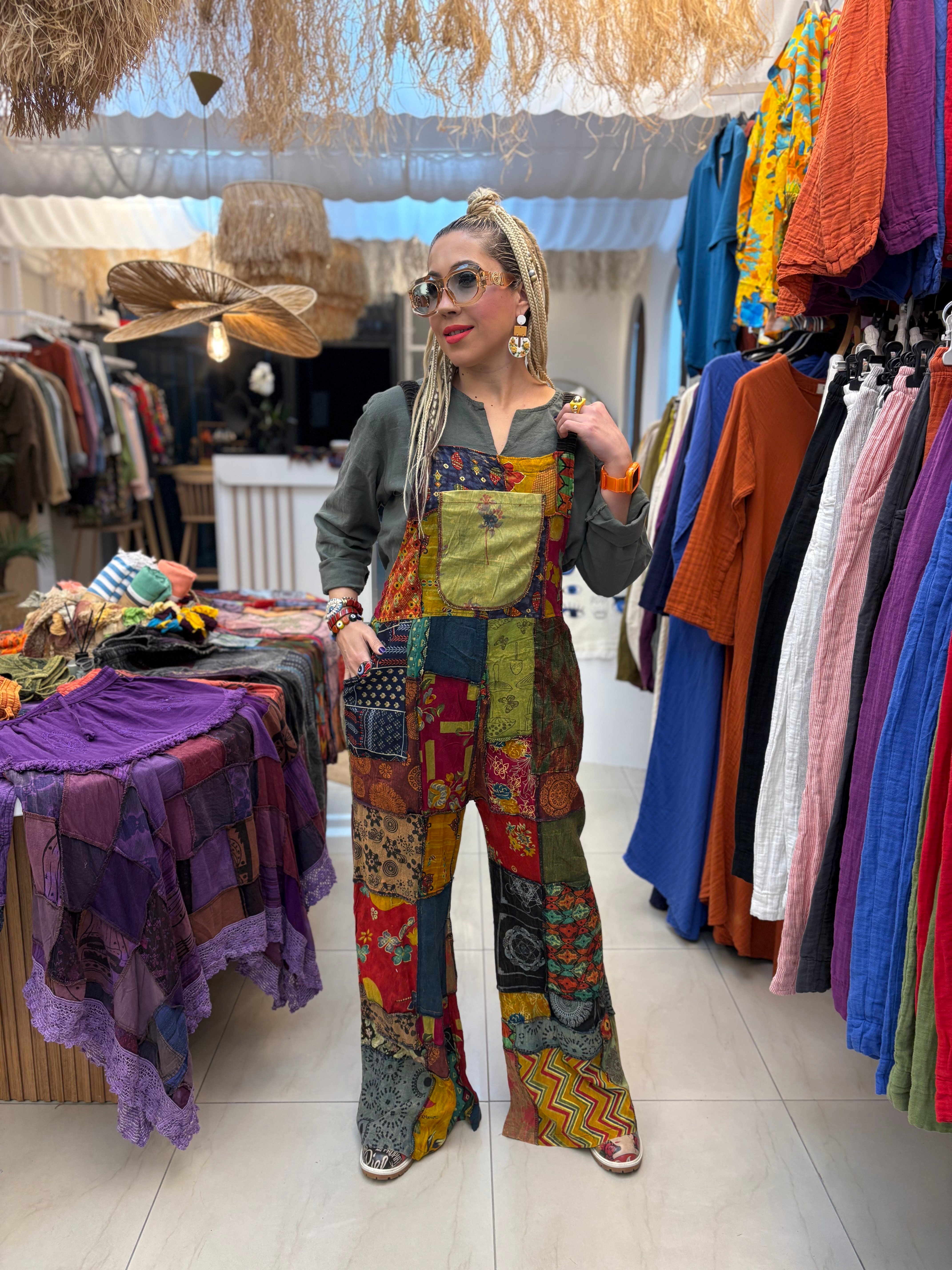 Patchwork Nepal Keten Tulum