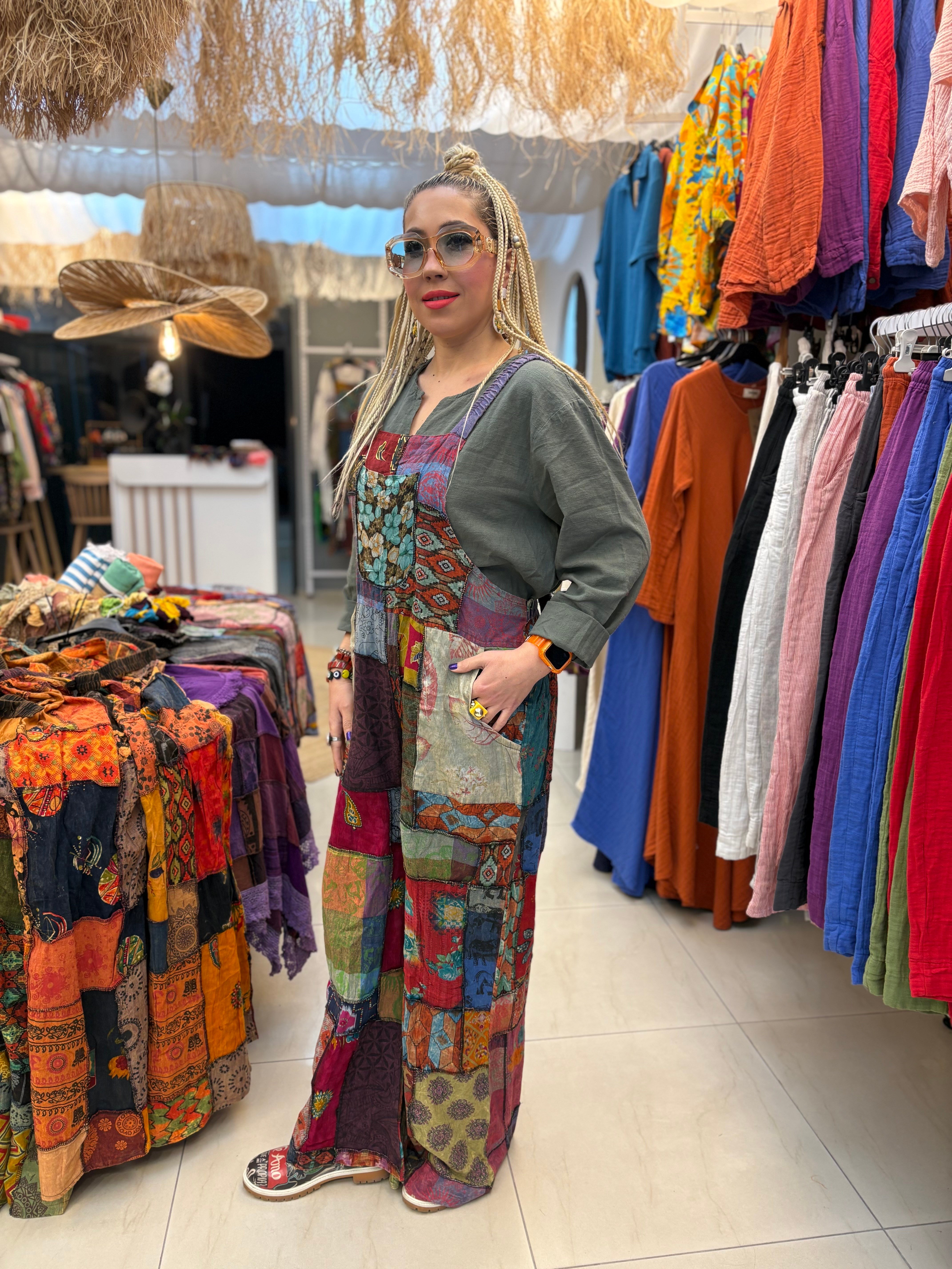 Patchwork Nepal Keten Tulum