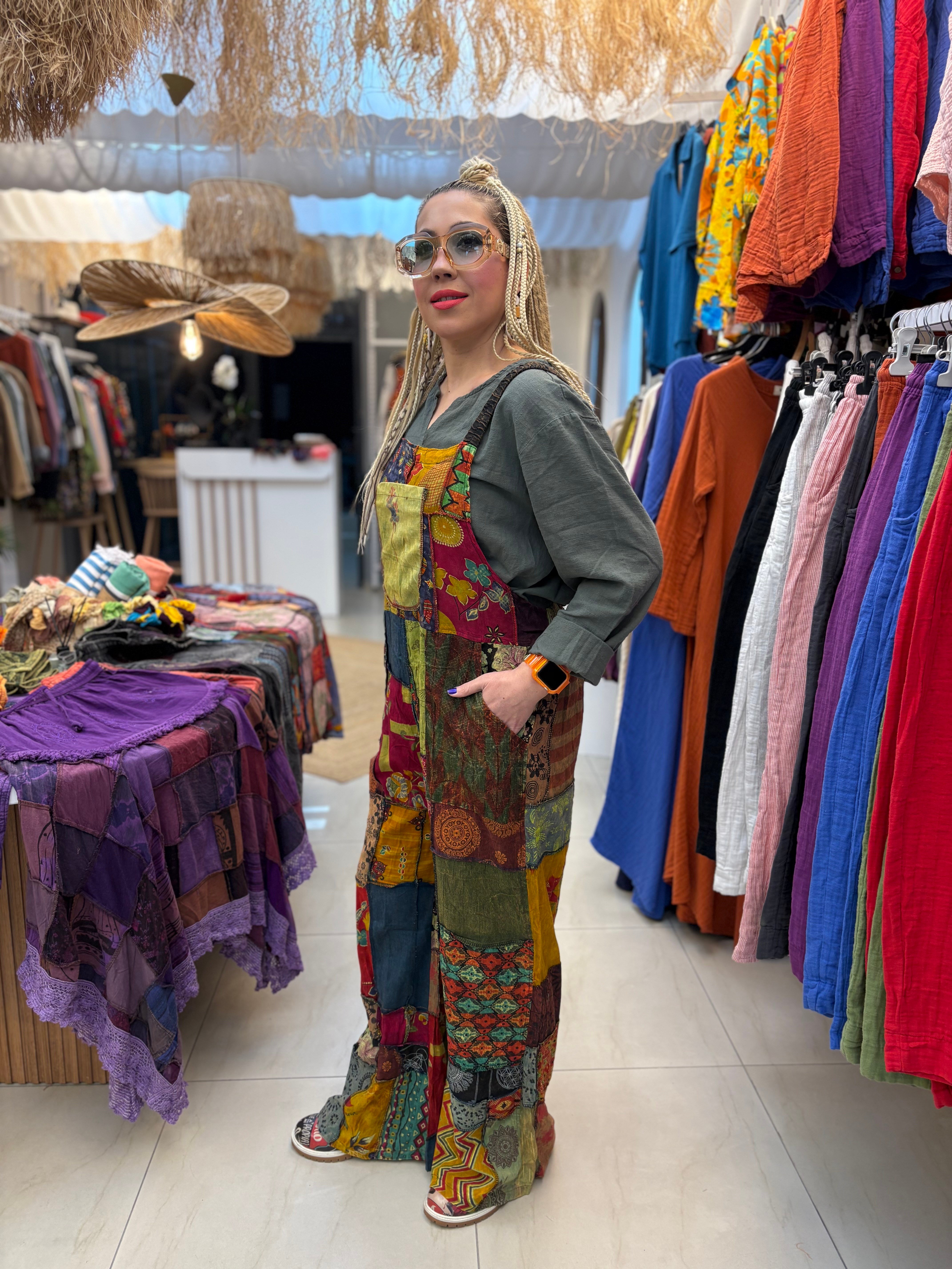 Patchwork Nepal Keten Tulum