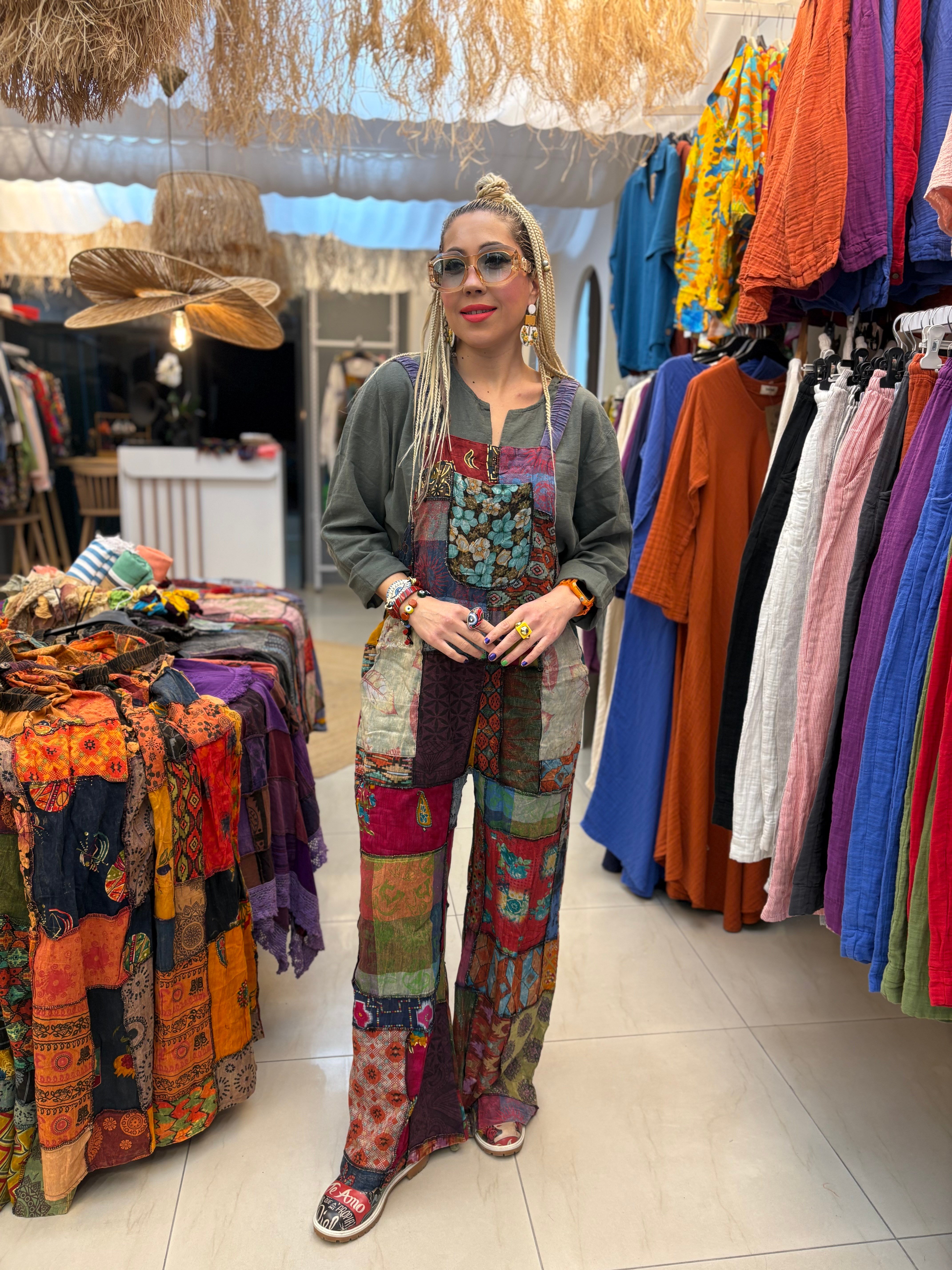 Patchwork Nepal Keten Tulum