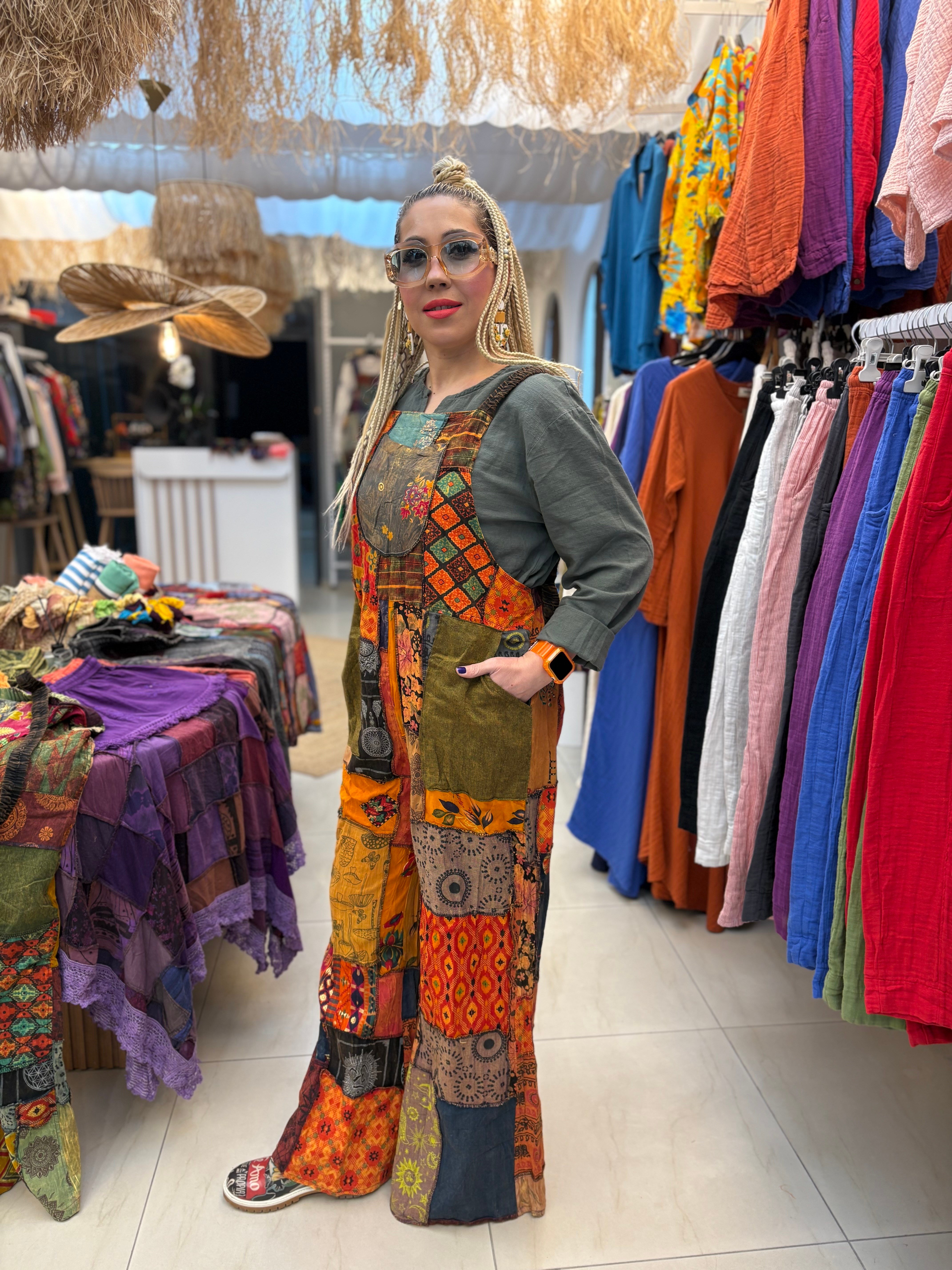 Patchwork Nepal Keten Tulum