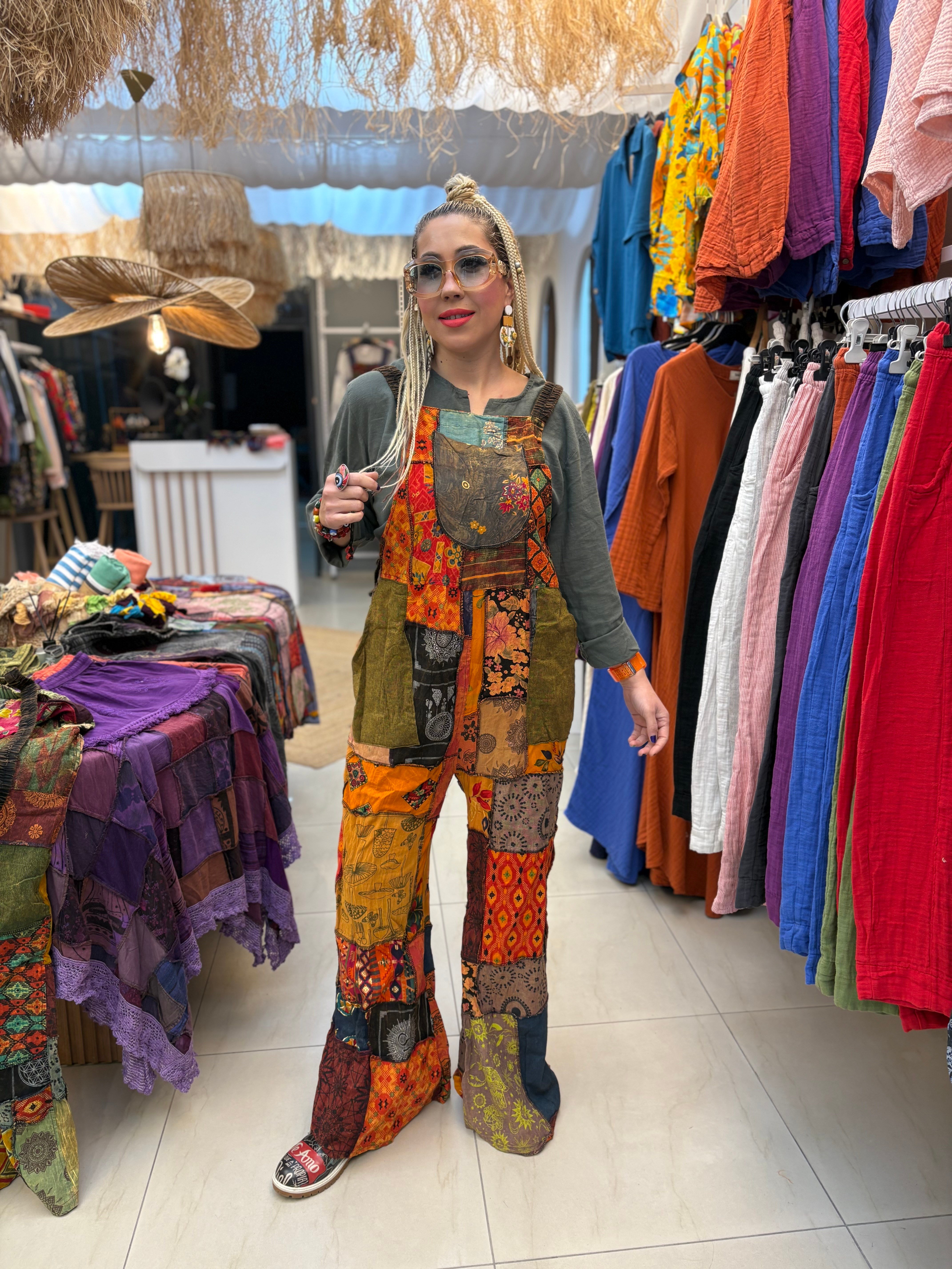 Patchwork Nepal Keten Tulum