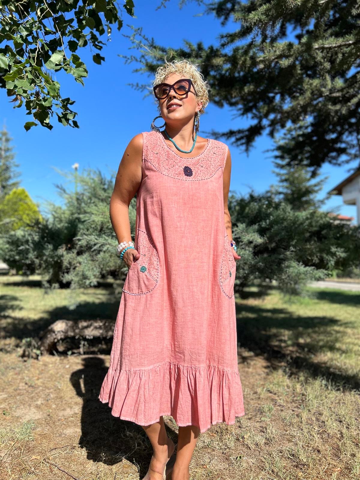 Pudra Otantik Elbise