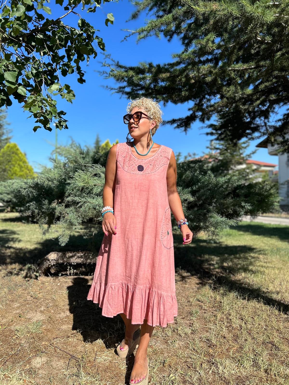 Pudra Otantik Elbise