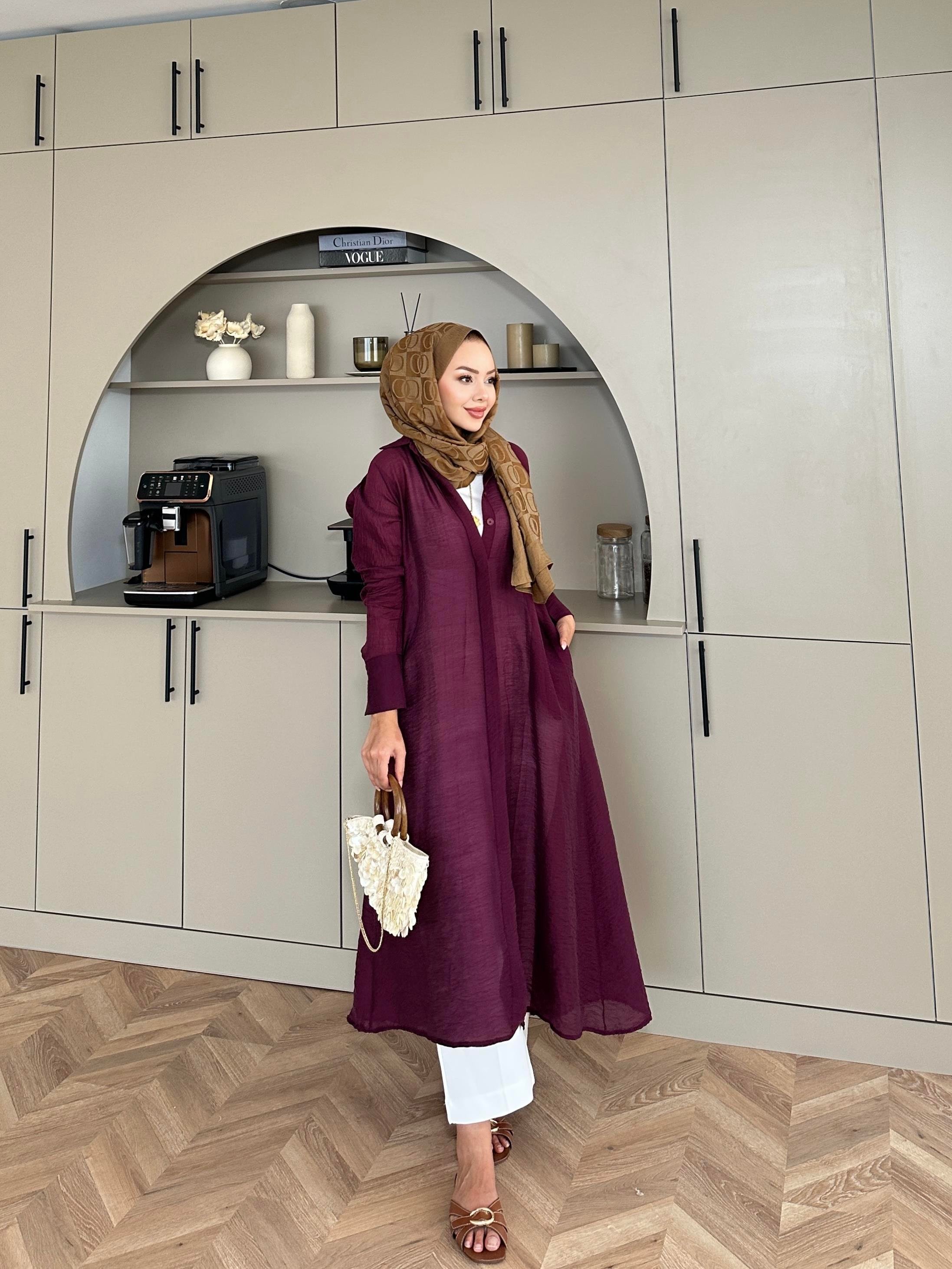 Adel Uzun Gömlek Mürdüm