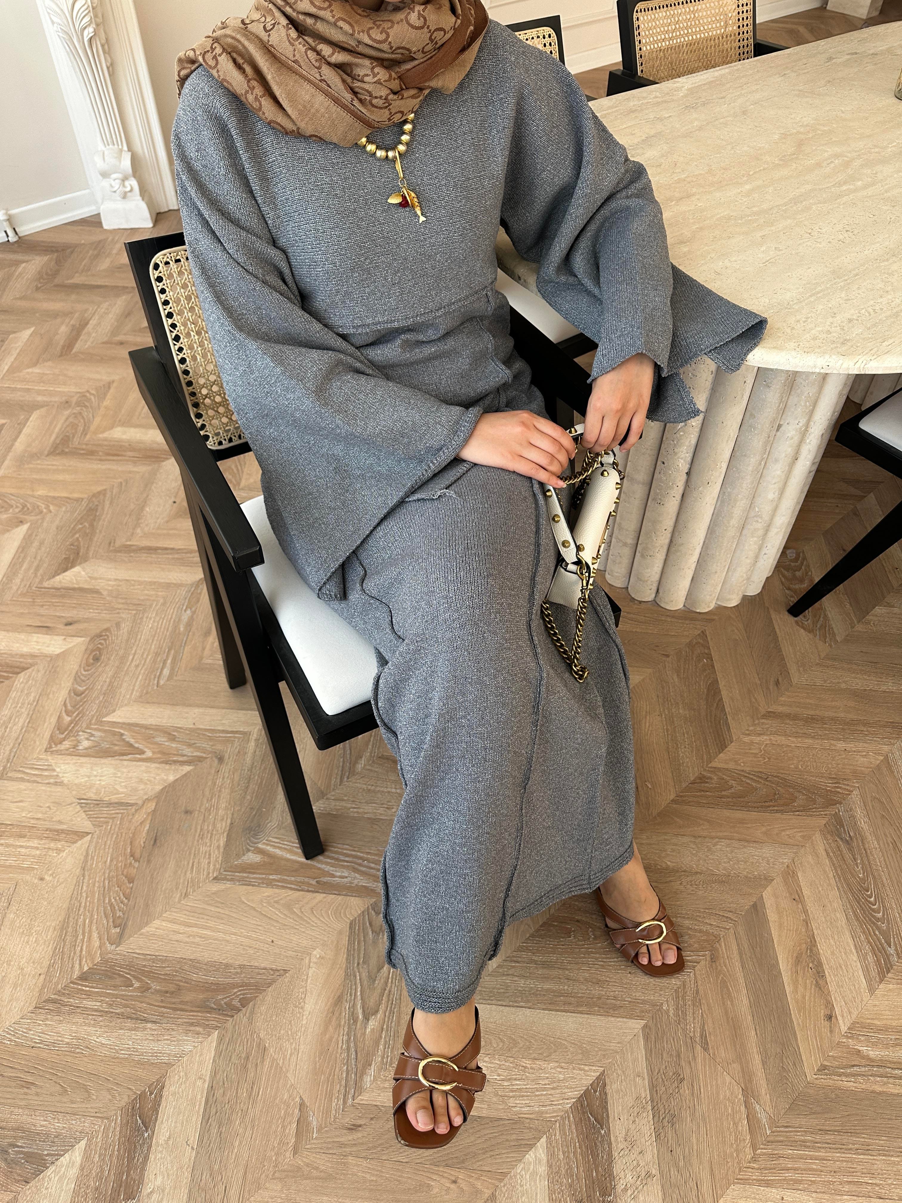 Afra İplik Elbise Antrasit