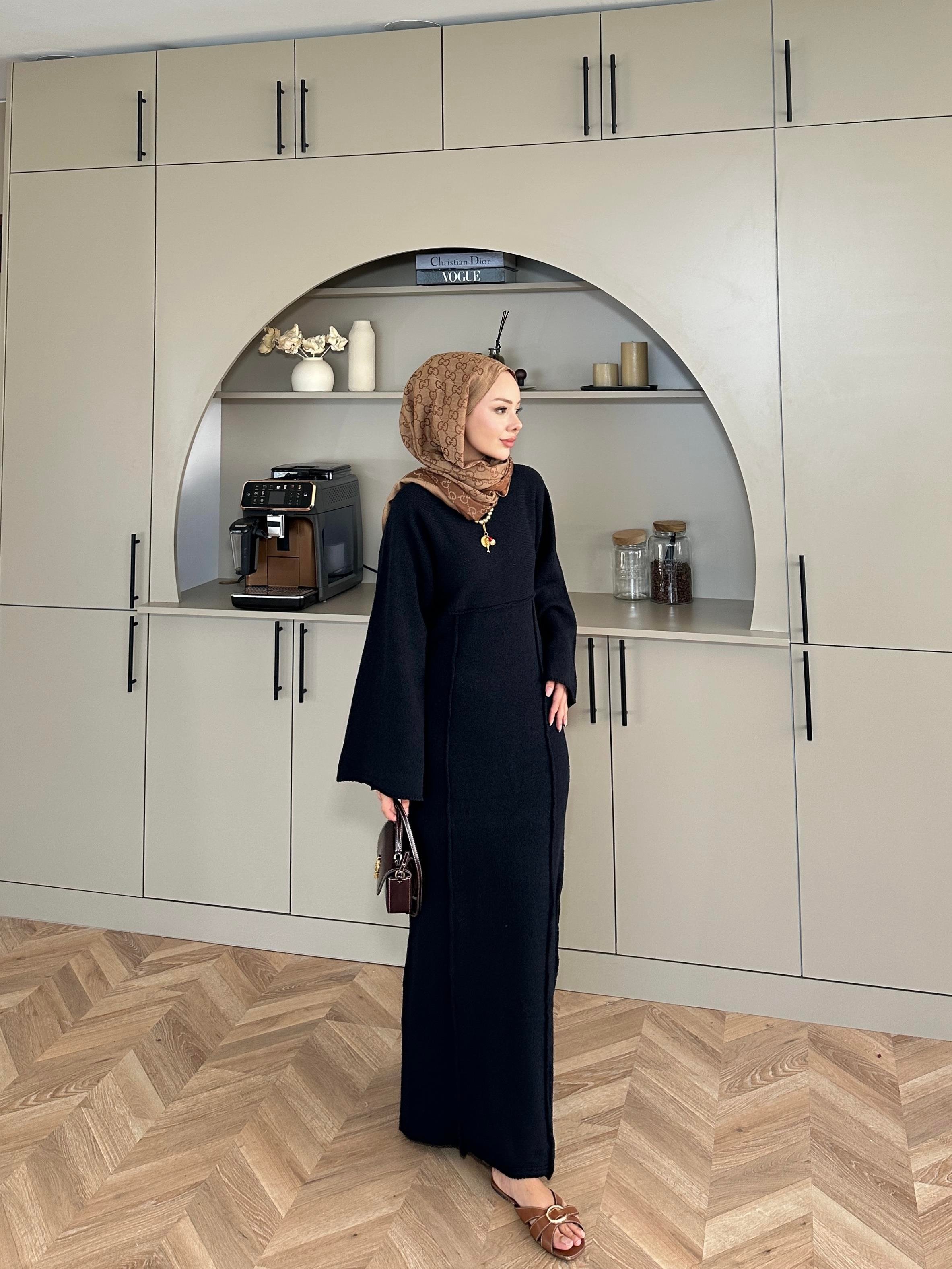 Afra İplik Elbise Siyah