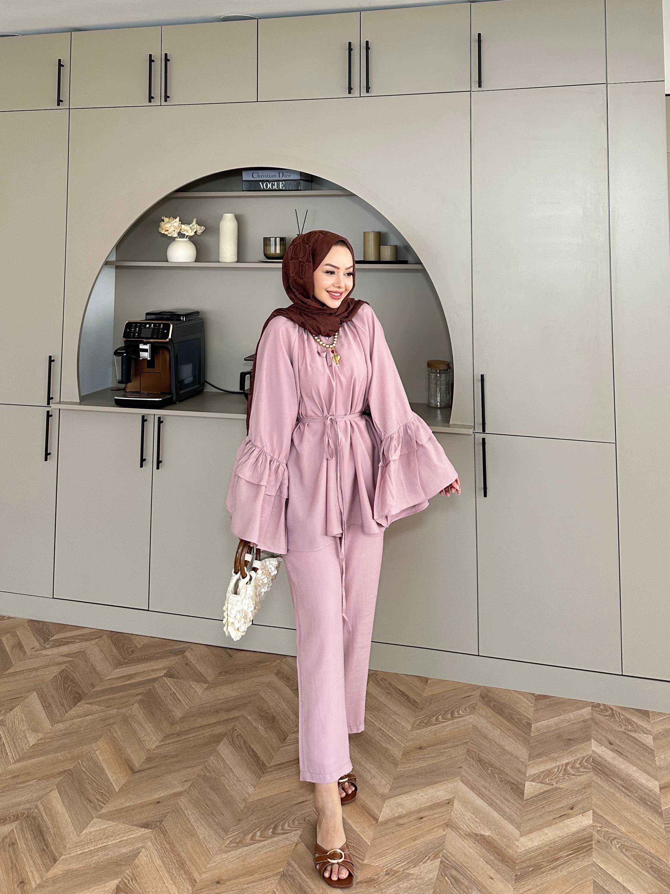 Amaris Pantolonlu Takım Gül Kurusu