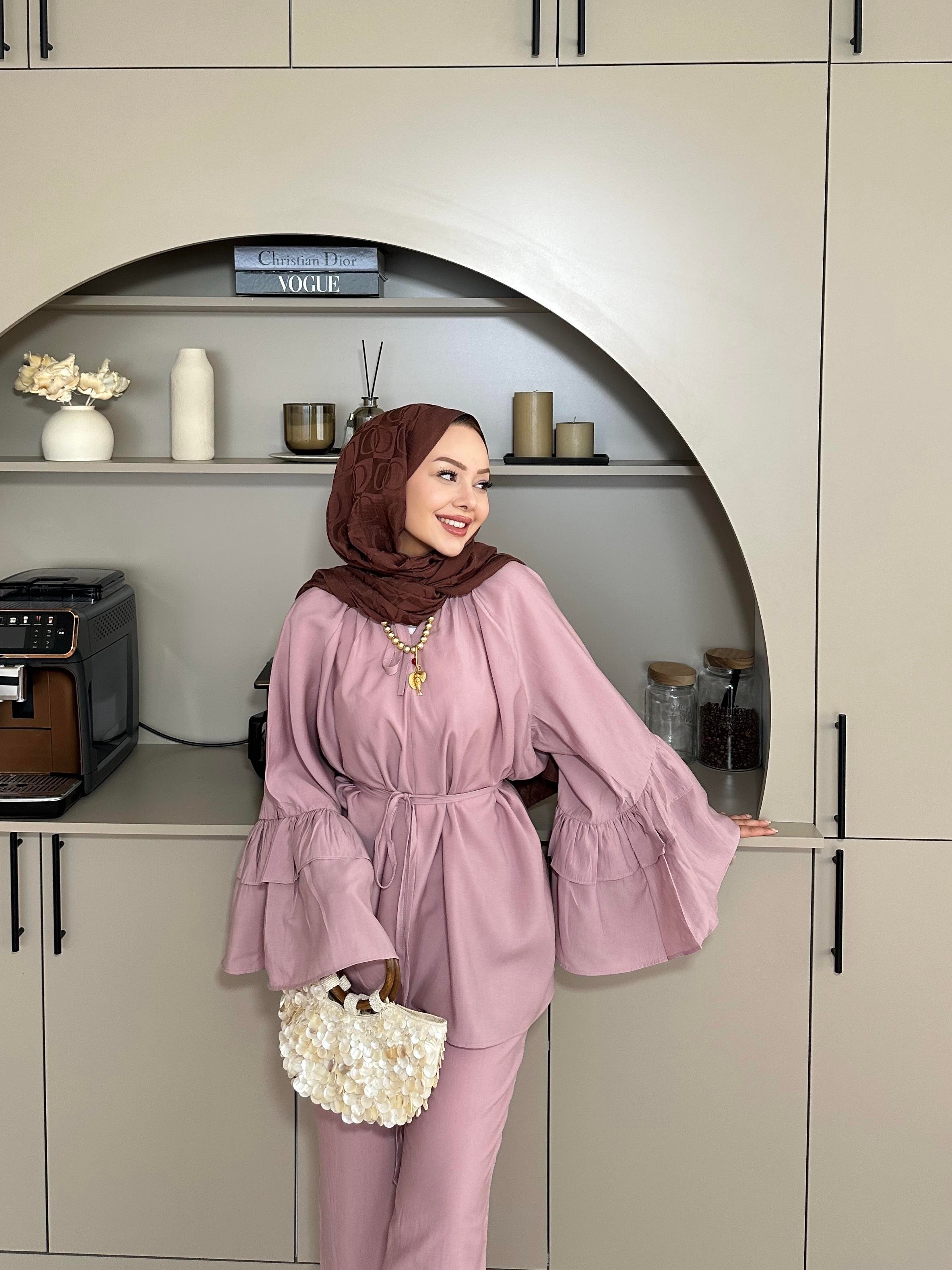 Amaris Pantolonlu Takım Gül Kurusu