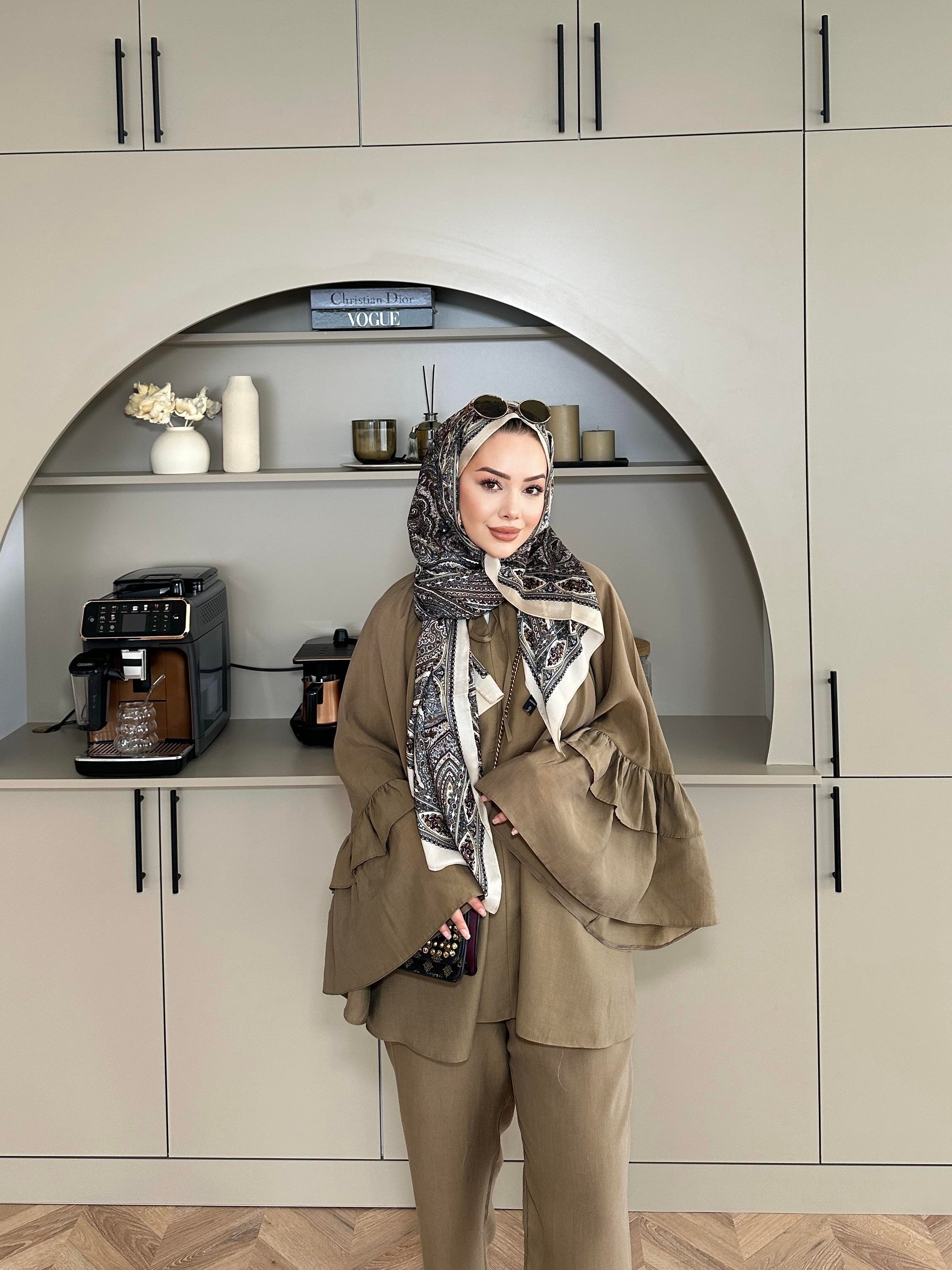 Amaris Pantolonlu Takım Kahve