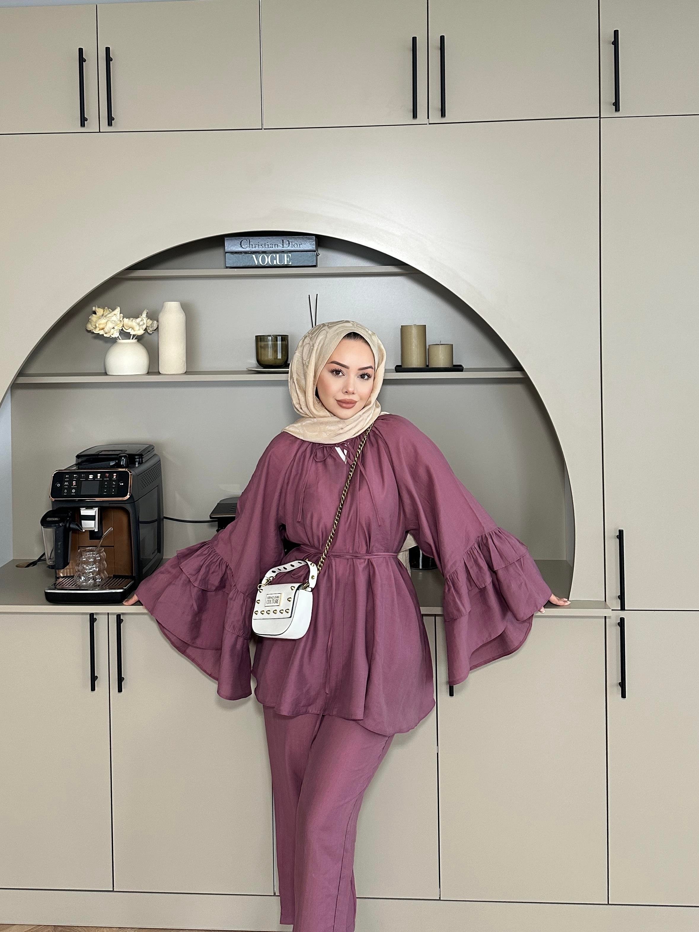 Amaris Pantolonlu Takım Mürdüm