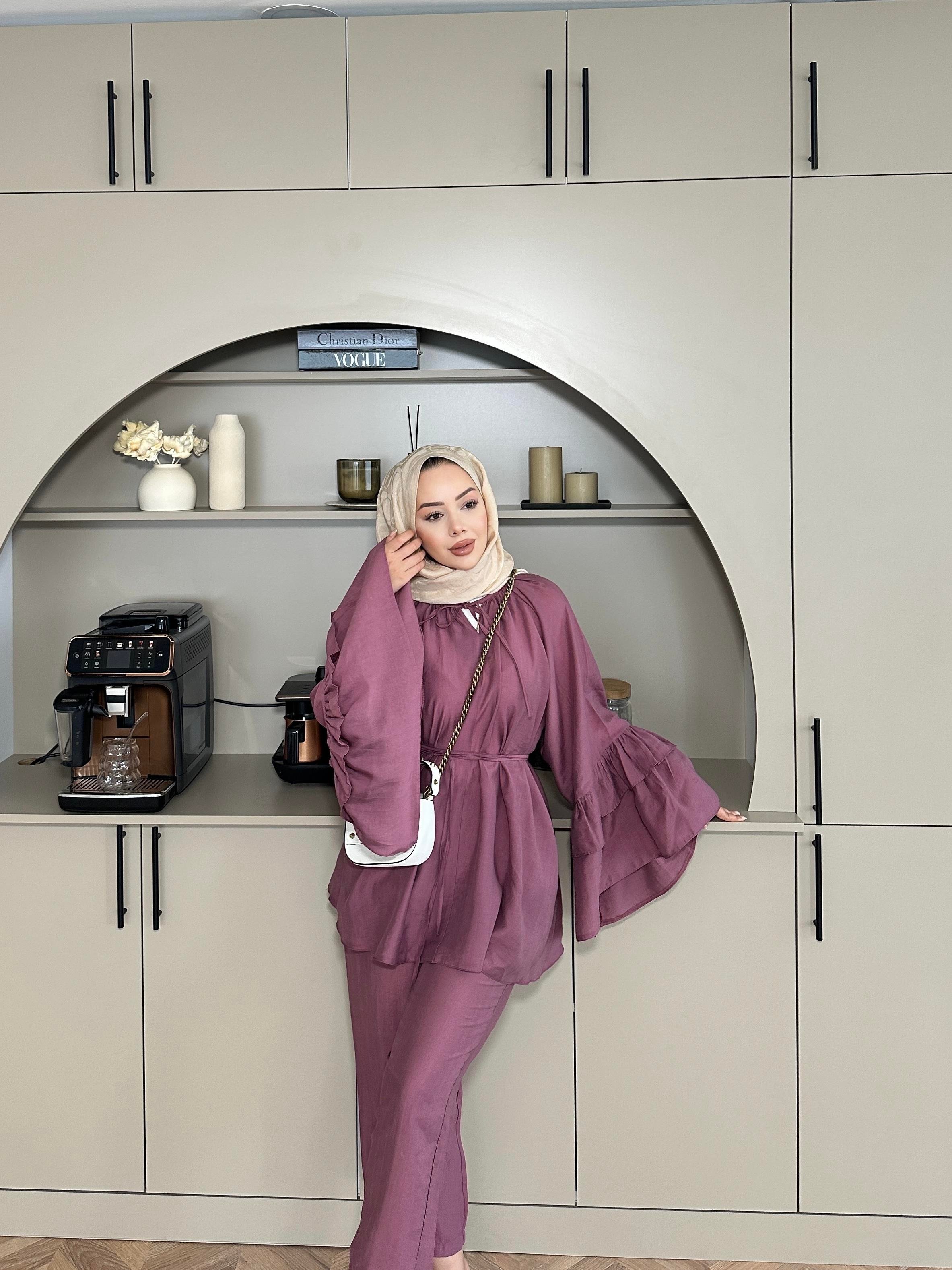 Amaris Pantolonlu Takım Mürdüm