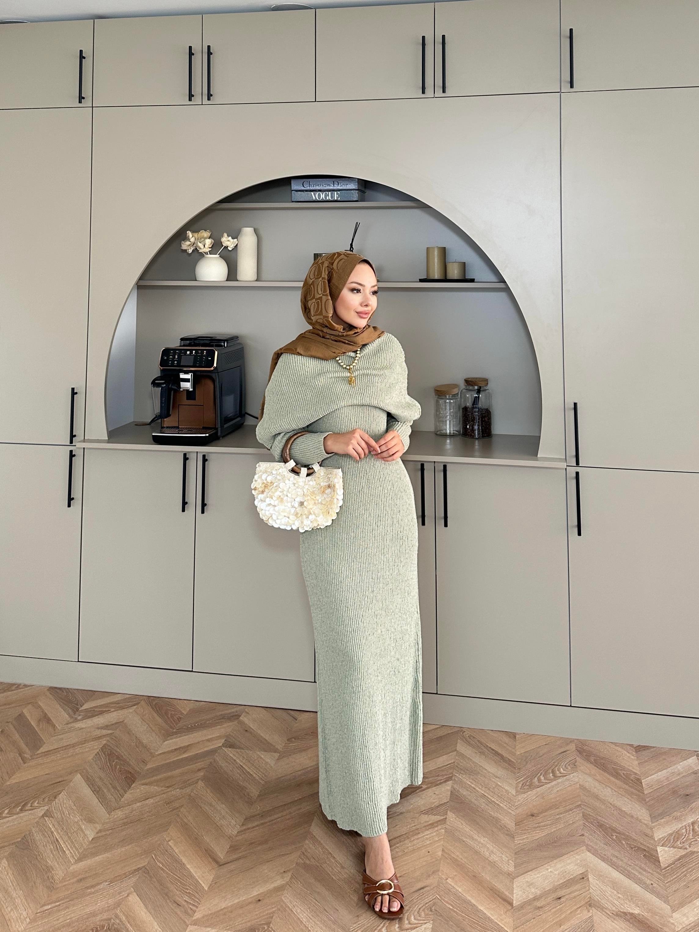 Anisa Triko Elbise Çağla