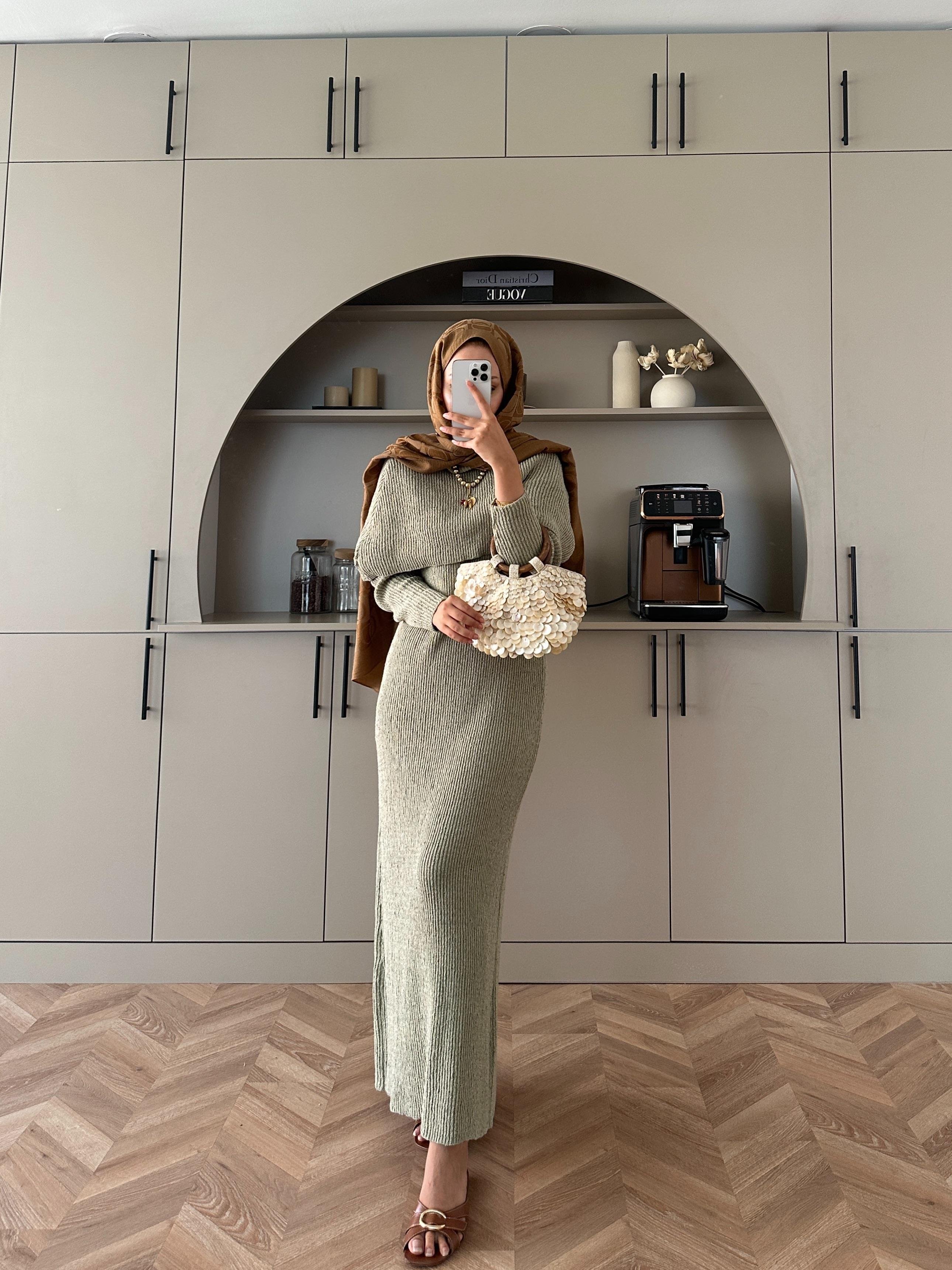 Anisa Triko Elbise Çağla