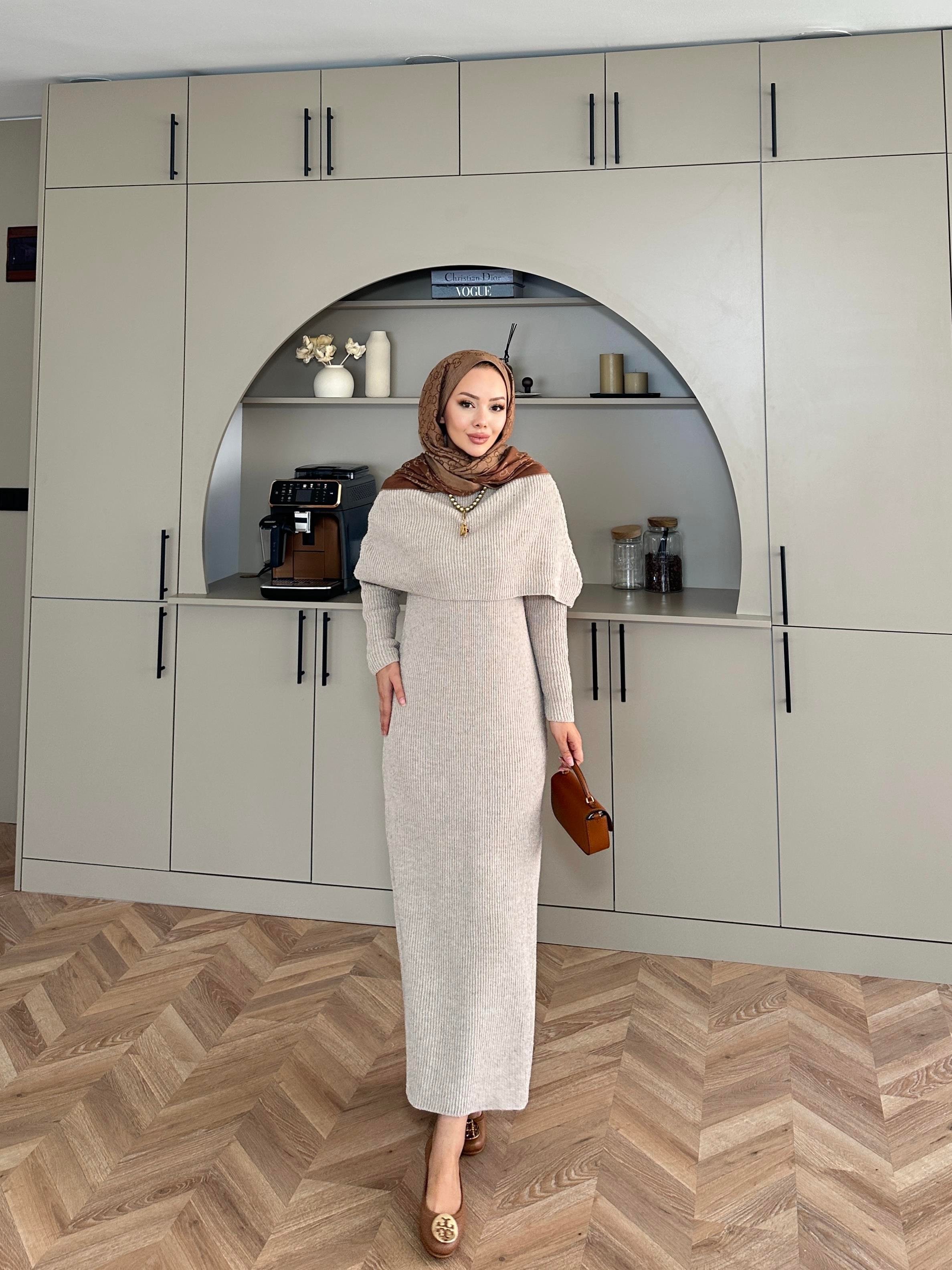 Anisa Triko Elbise Vizon