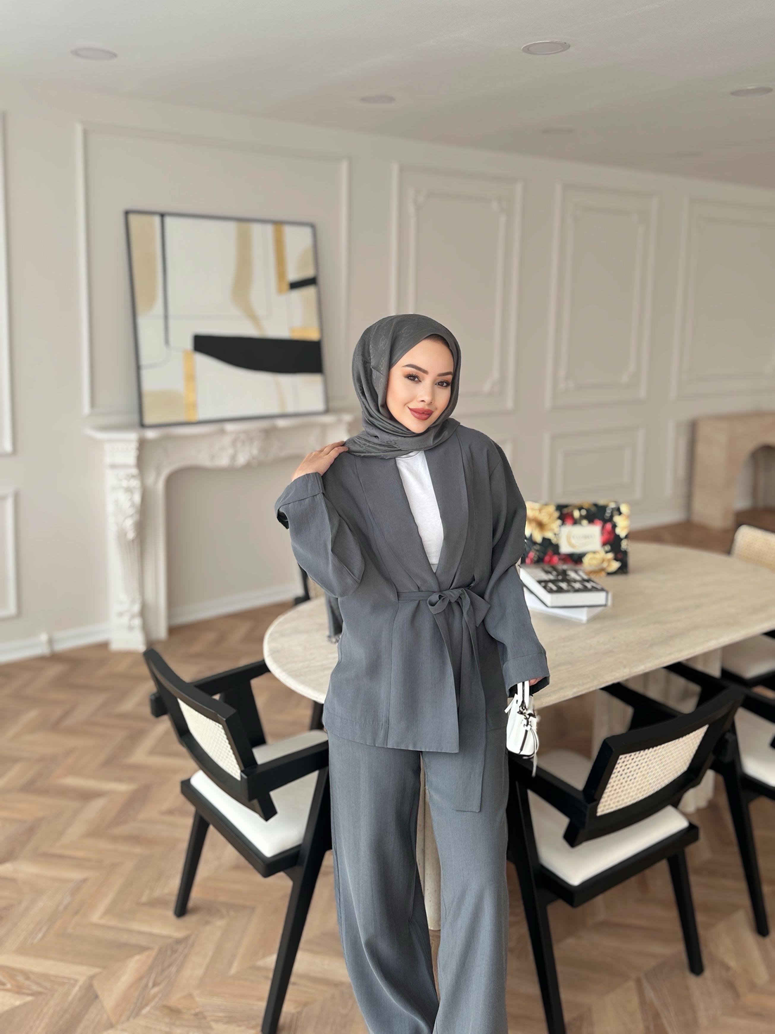 Anlr Pantolonlu Takım Antrasit