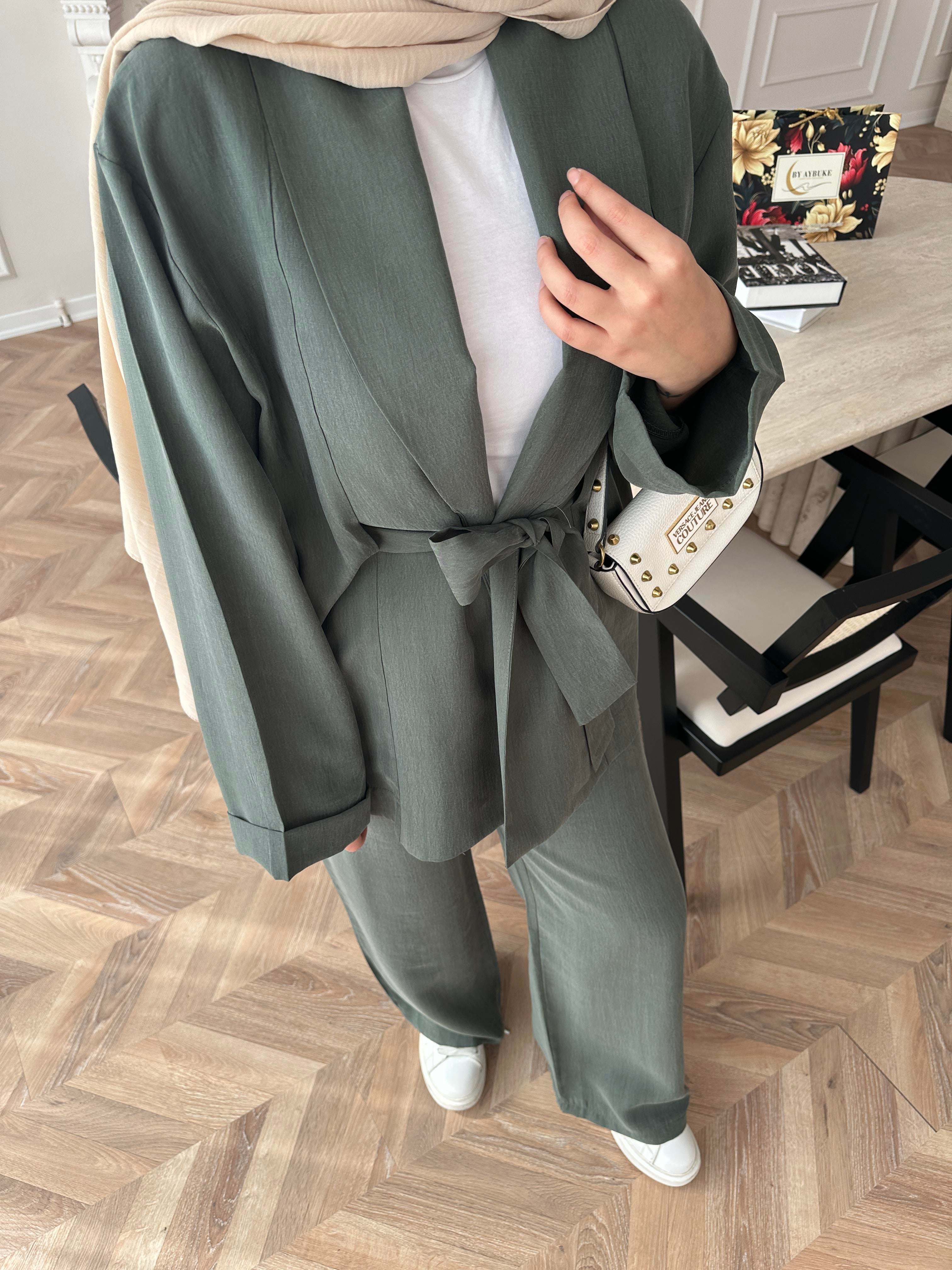 Anor Pantolonlu Takım Haki