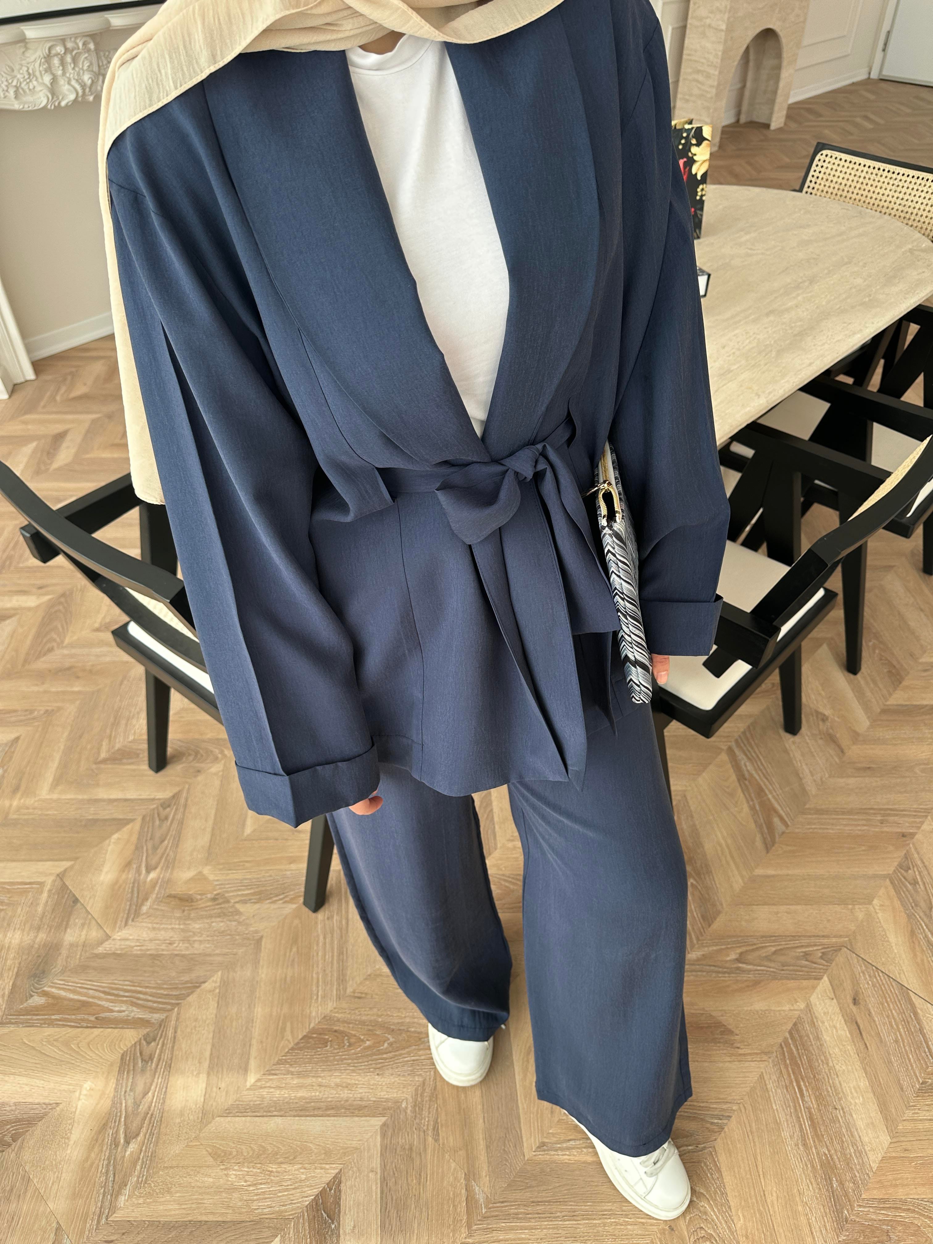 Anor Pantolonlu Takım Lacivert