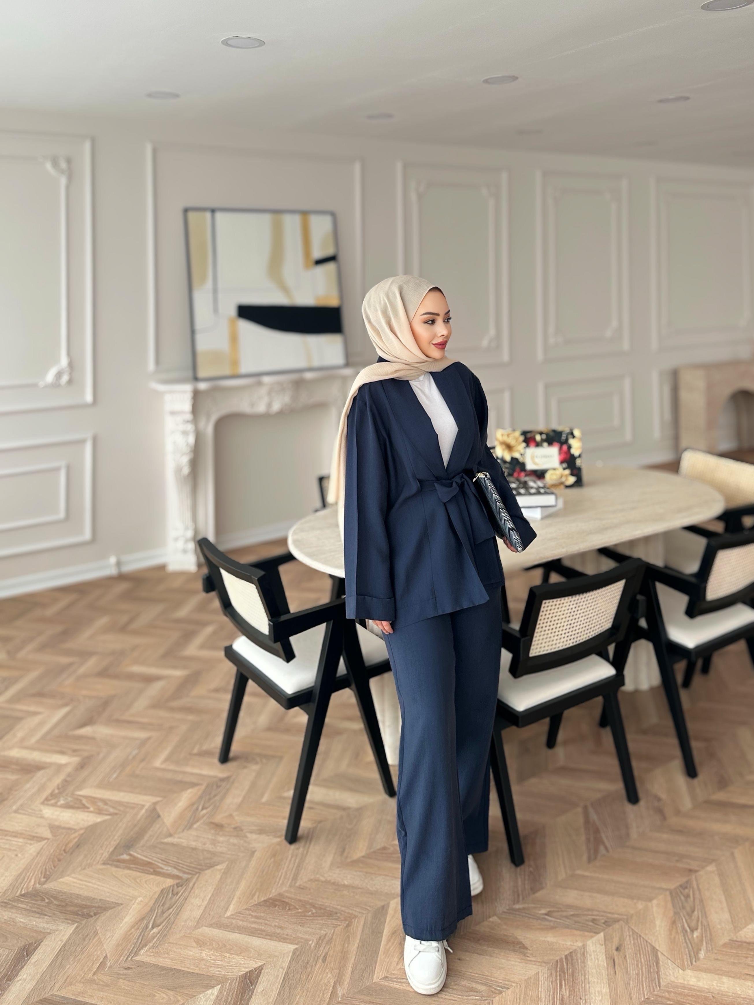 Anor Pantolonlu Takım Lacivert