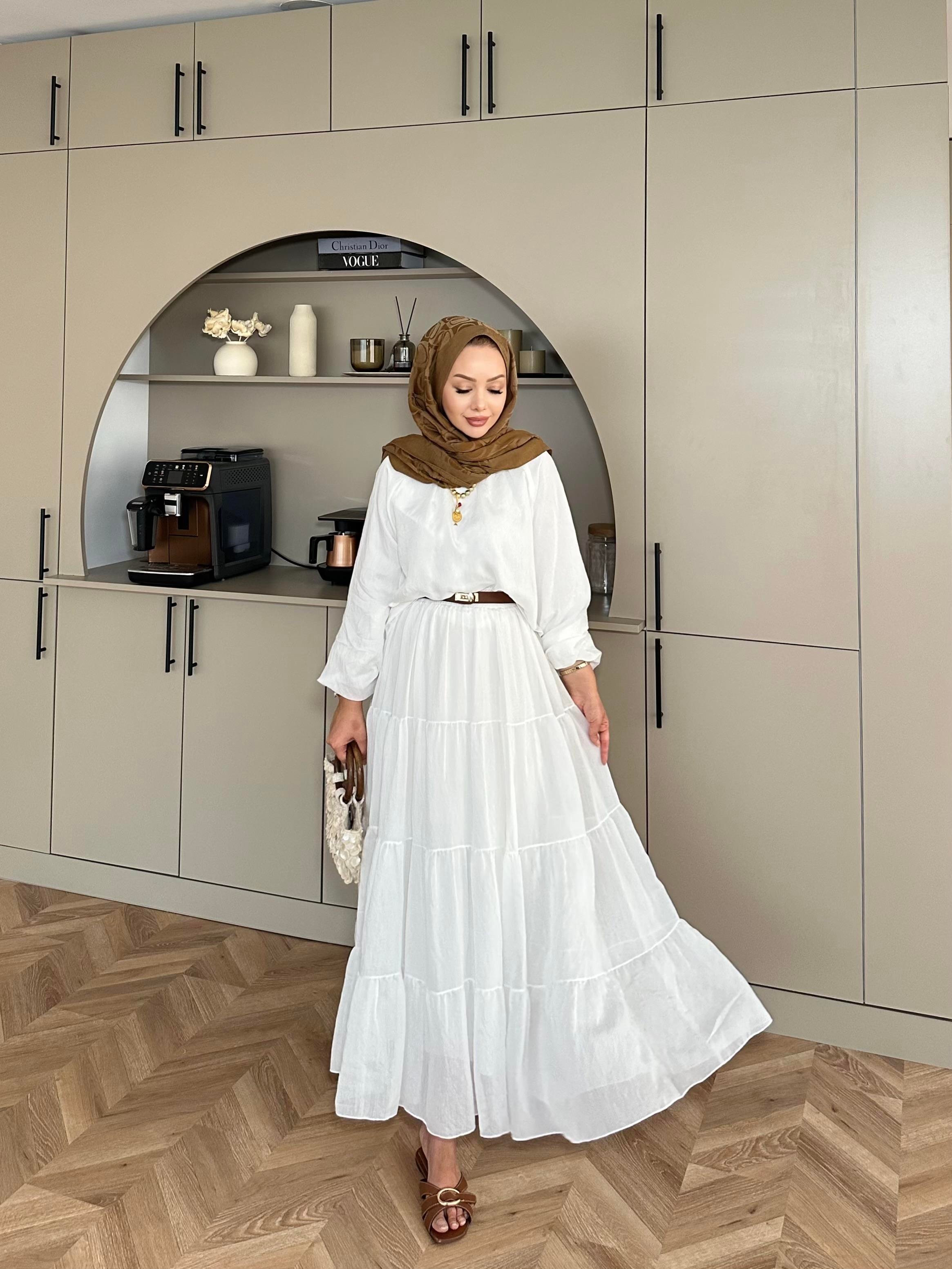 Anya Etekli Takım Beyaz