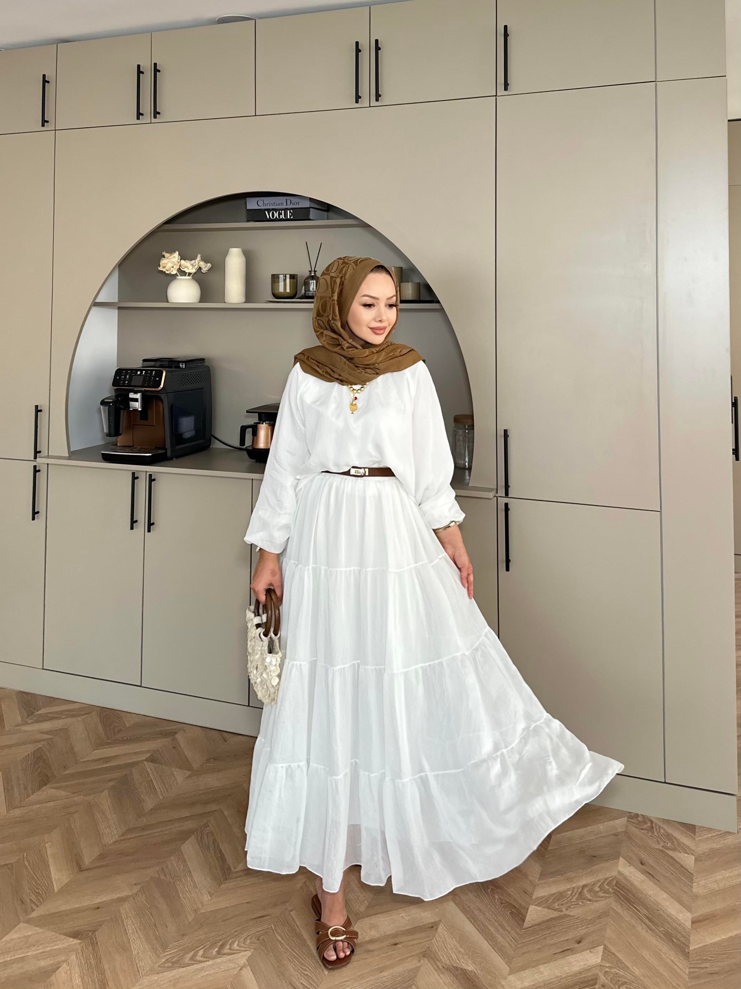 Anya Etekli Takım Beyaz