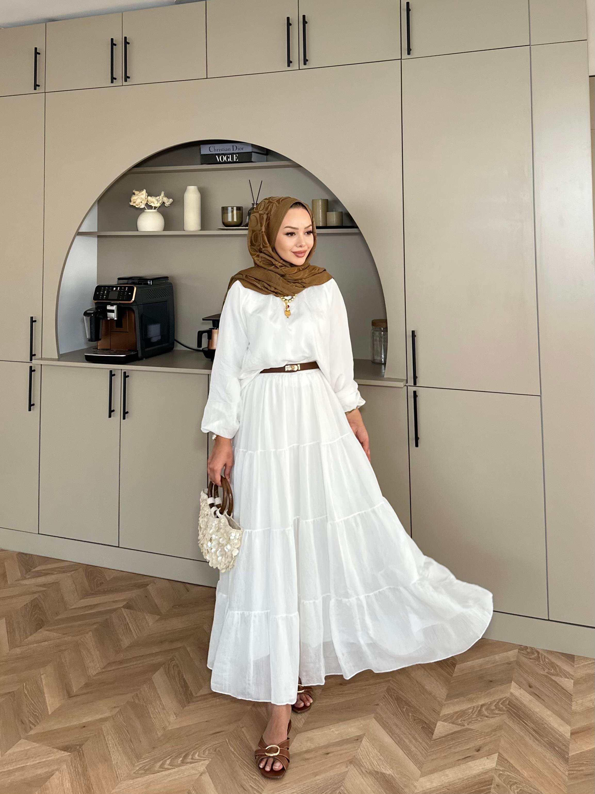 Anya Etekli Takım Beyaz