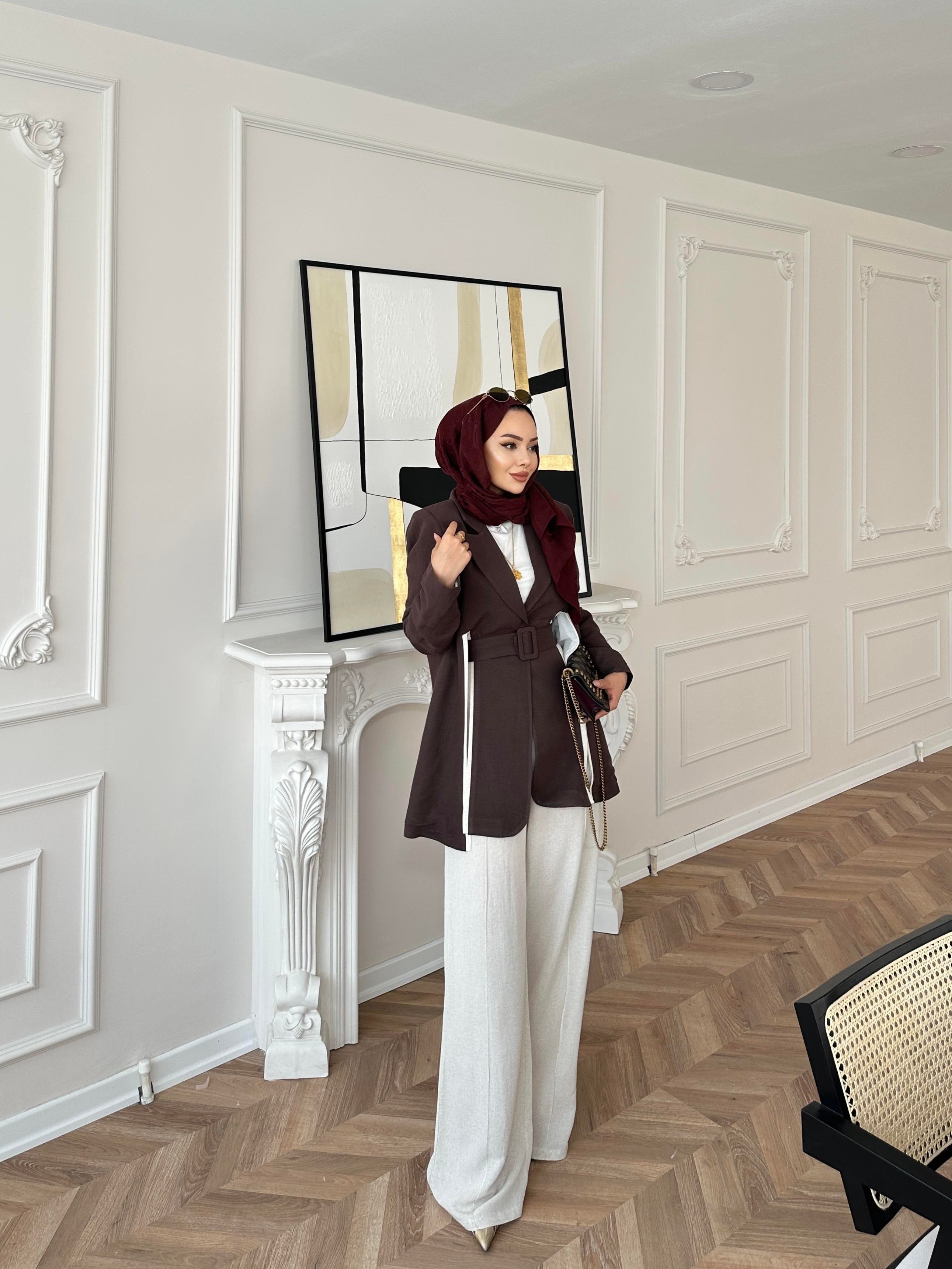 Aria Keten Takım Acı Kahve