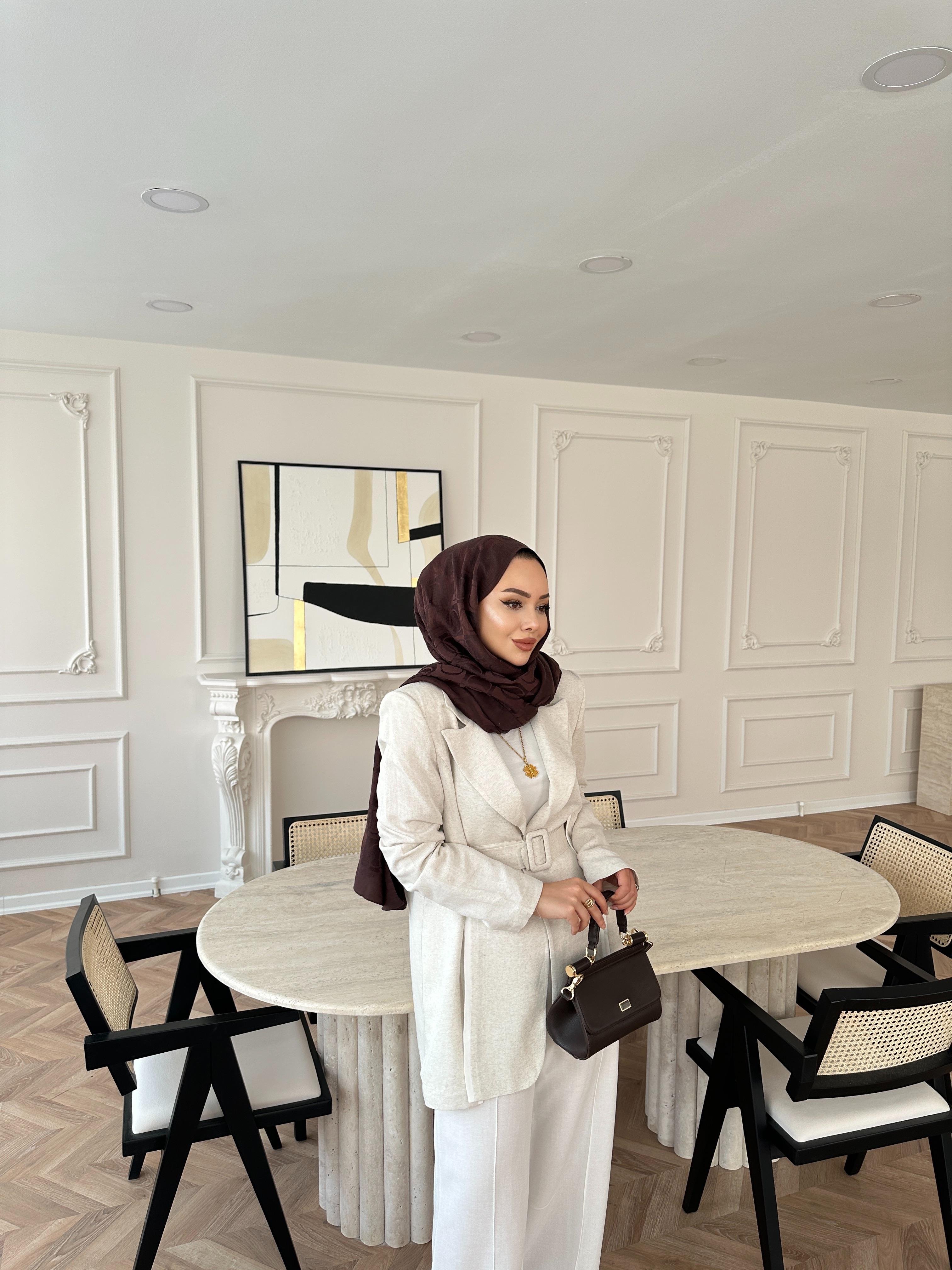 Aria Keten Takım Bej 