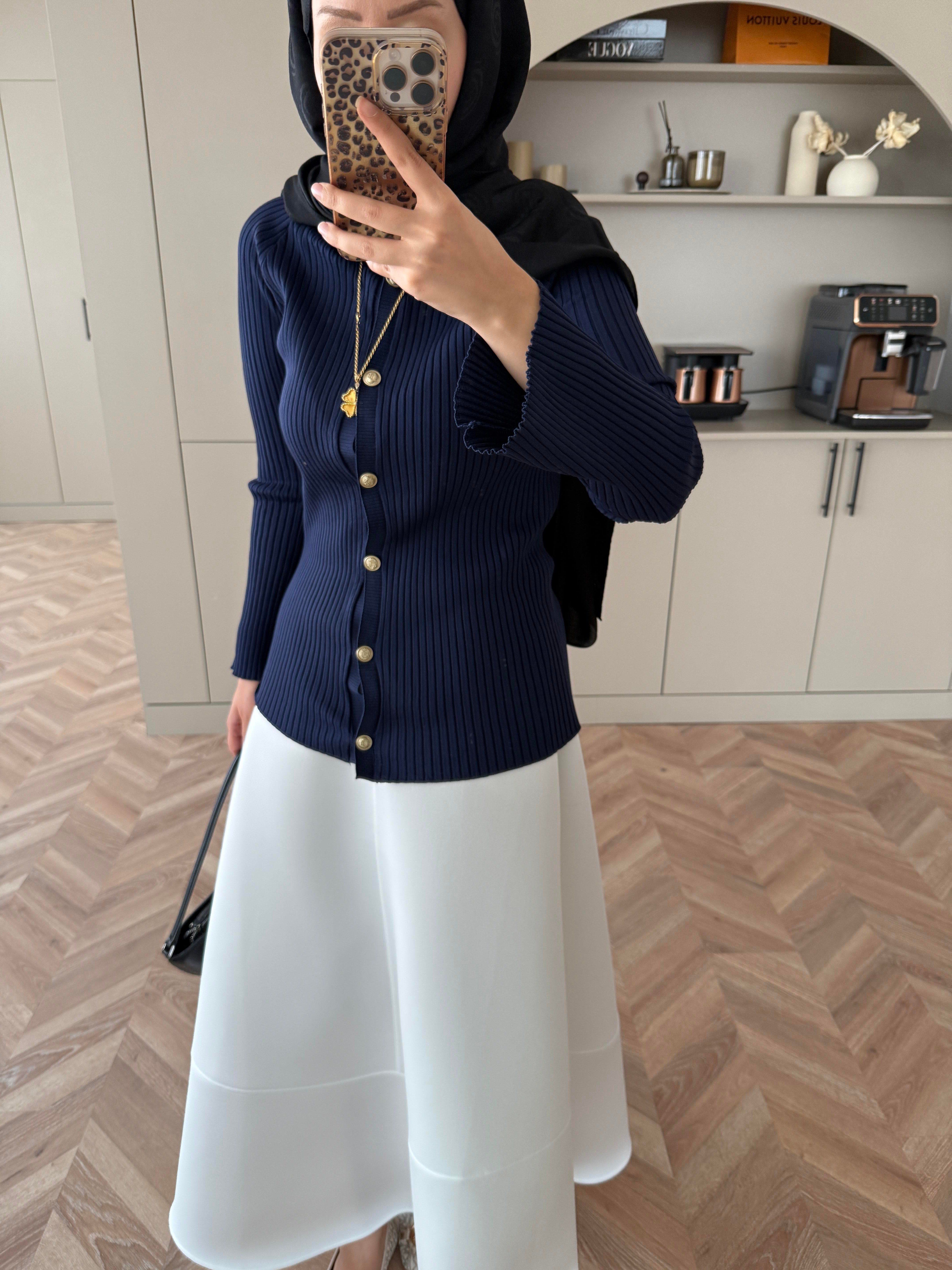 Aura Hırka Lacivert