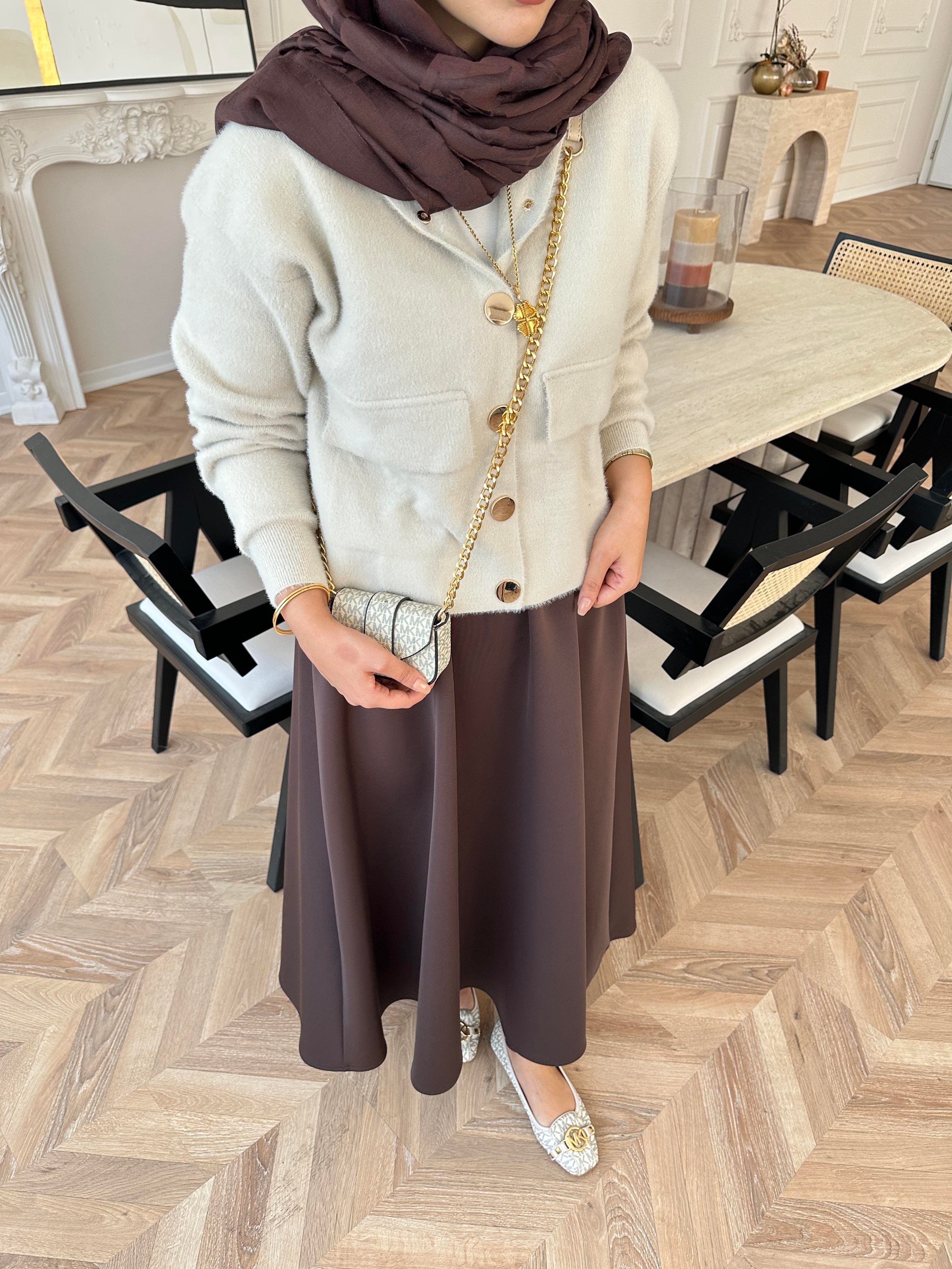 Becca Angora Hırka Bej