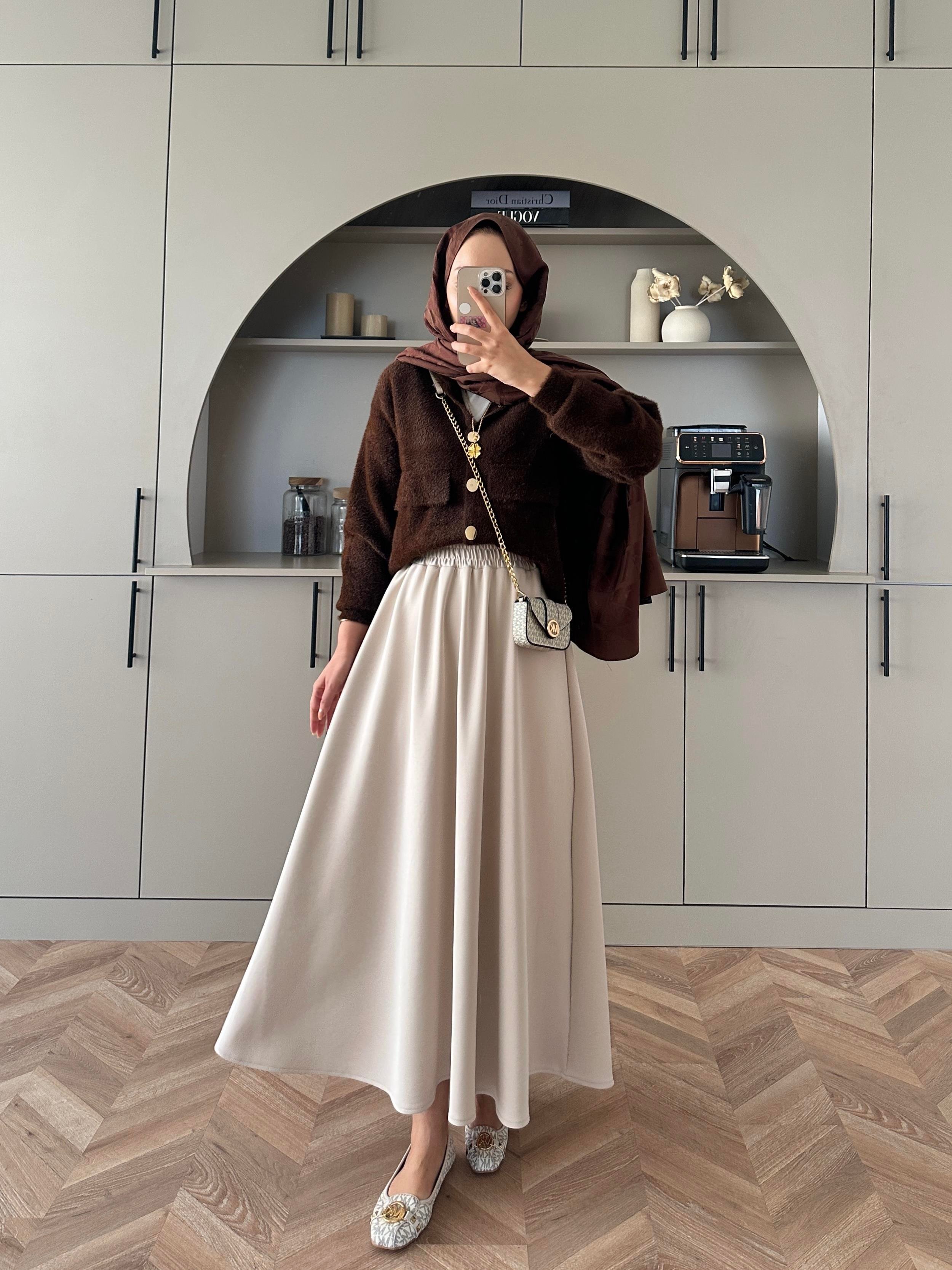 Becca Angora Hırka Kahve