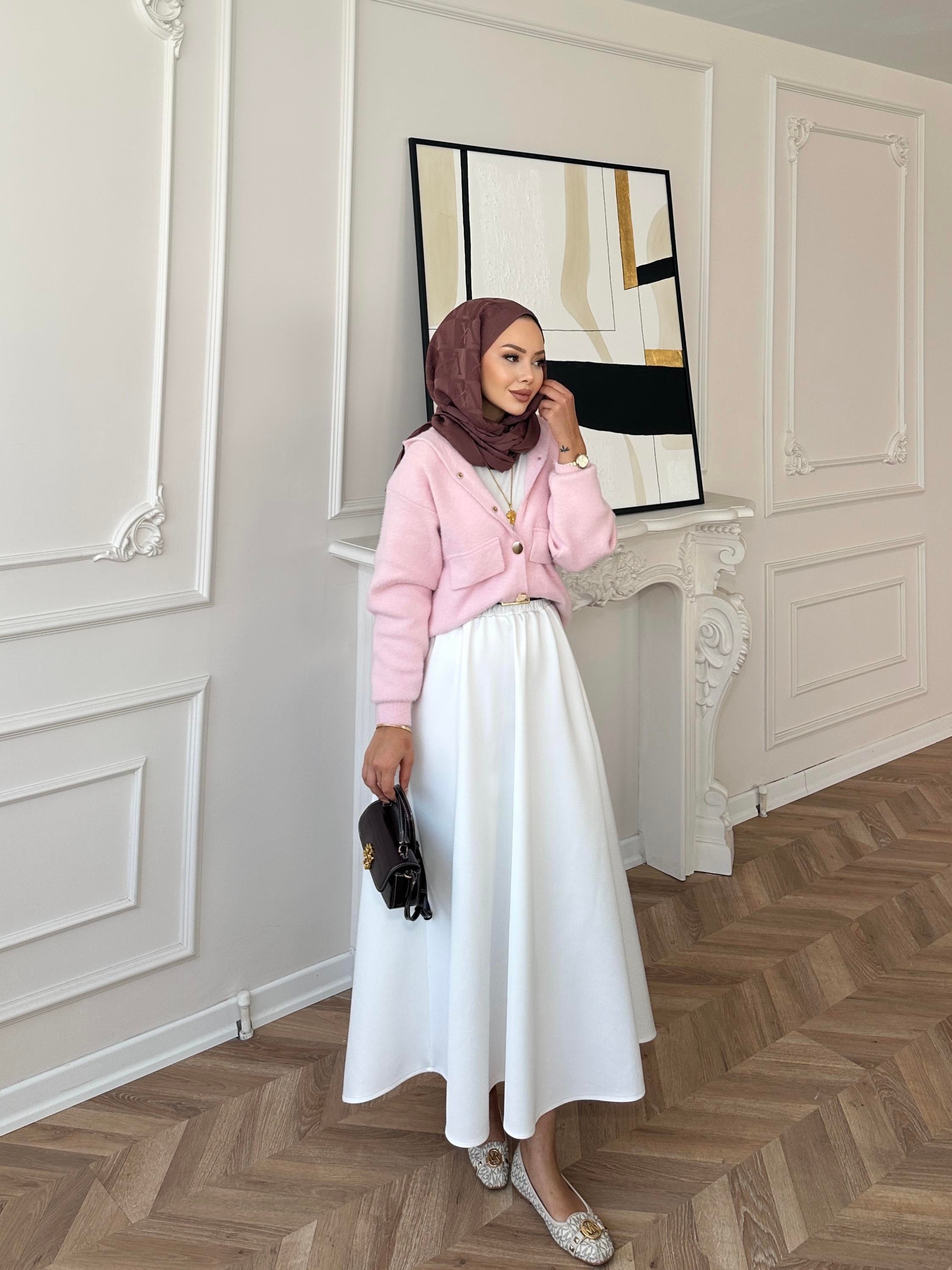 Becca Angora Hırka Pembe