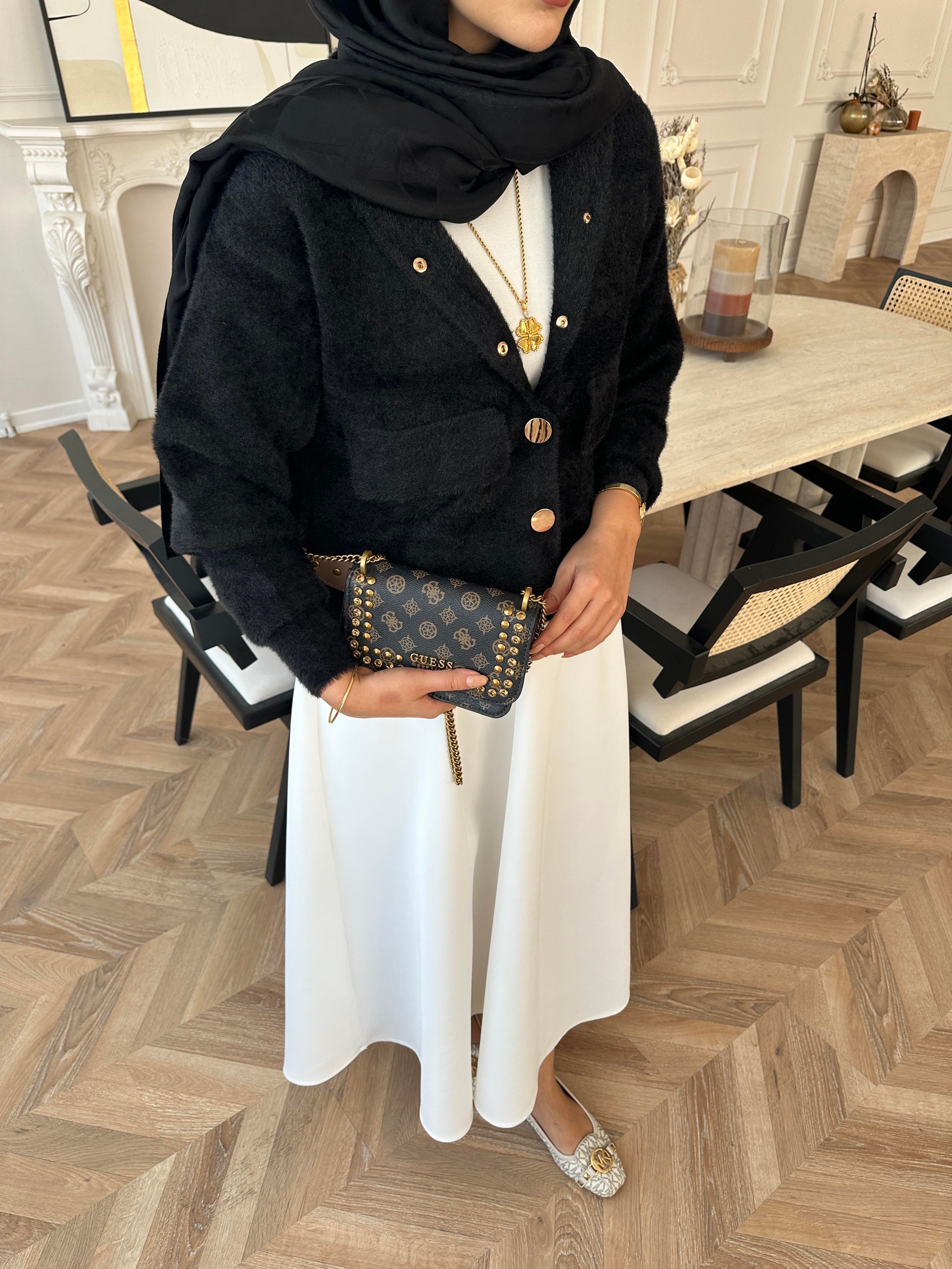 Becca Angora Hırka Siyah