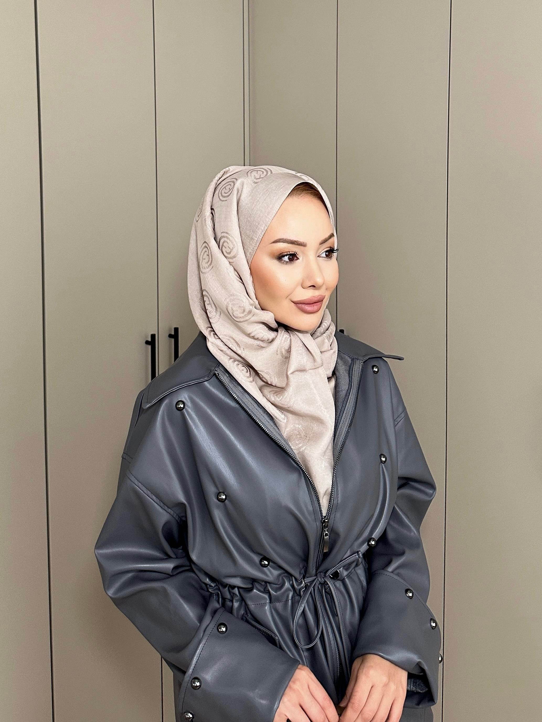 Bej E Desen Naia Şal