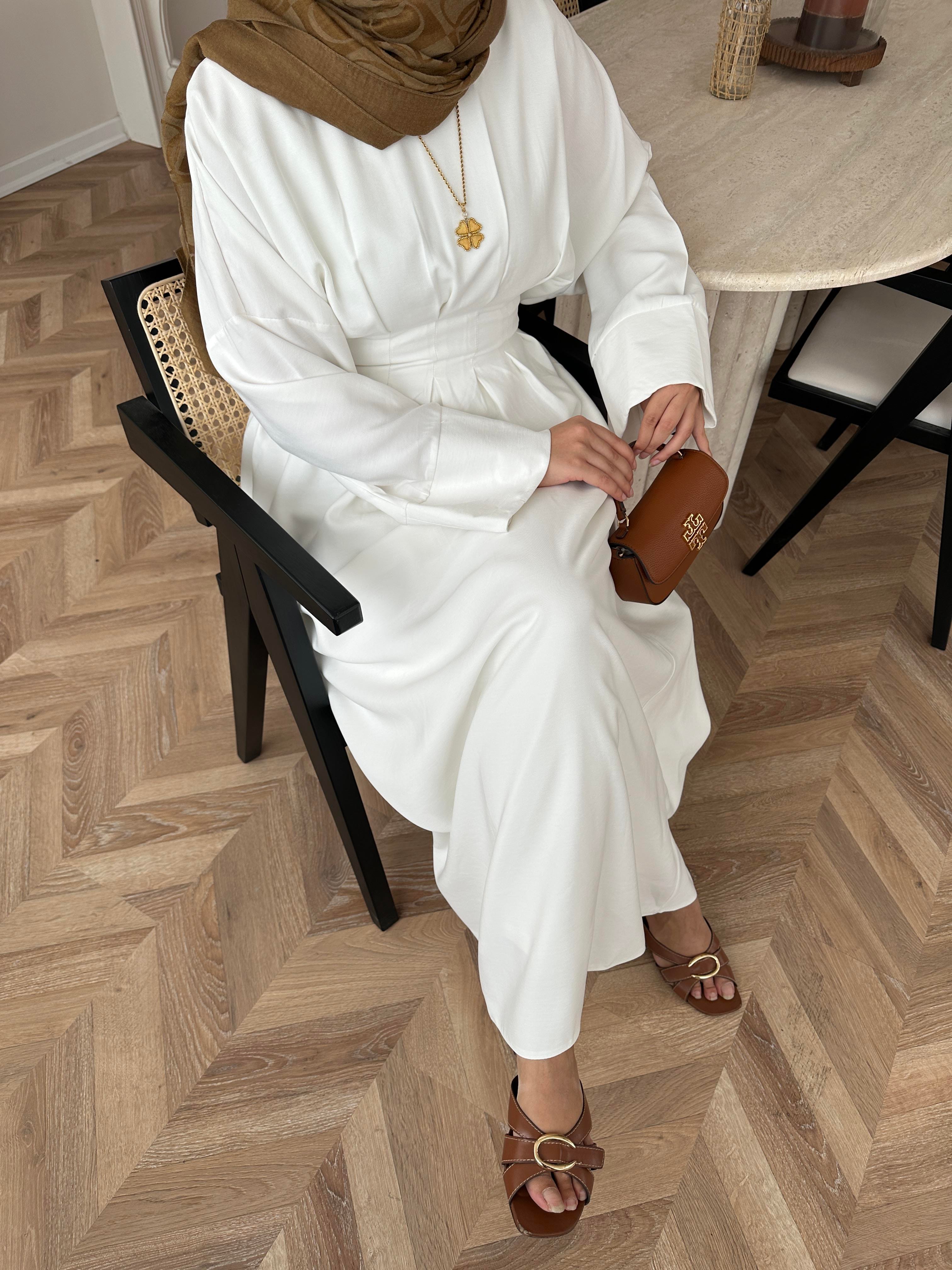 Benan Tensel Elbise Beyaz 