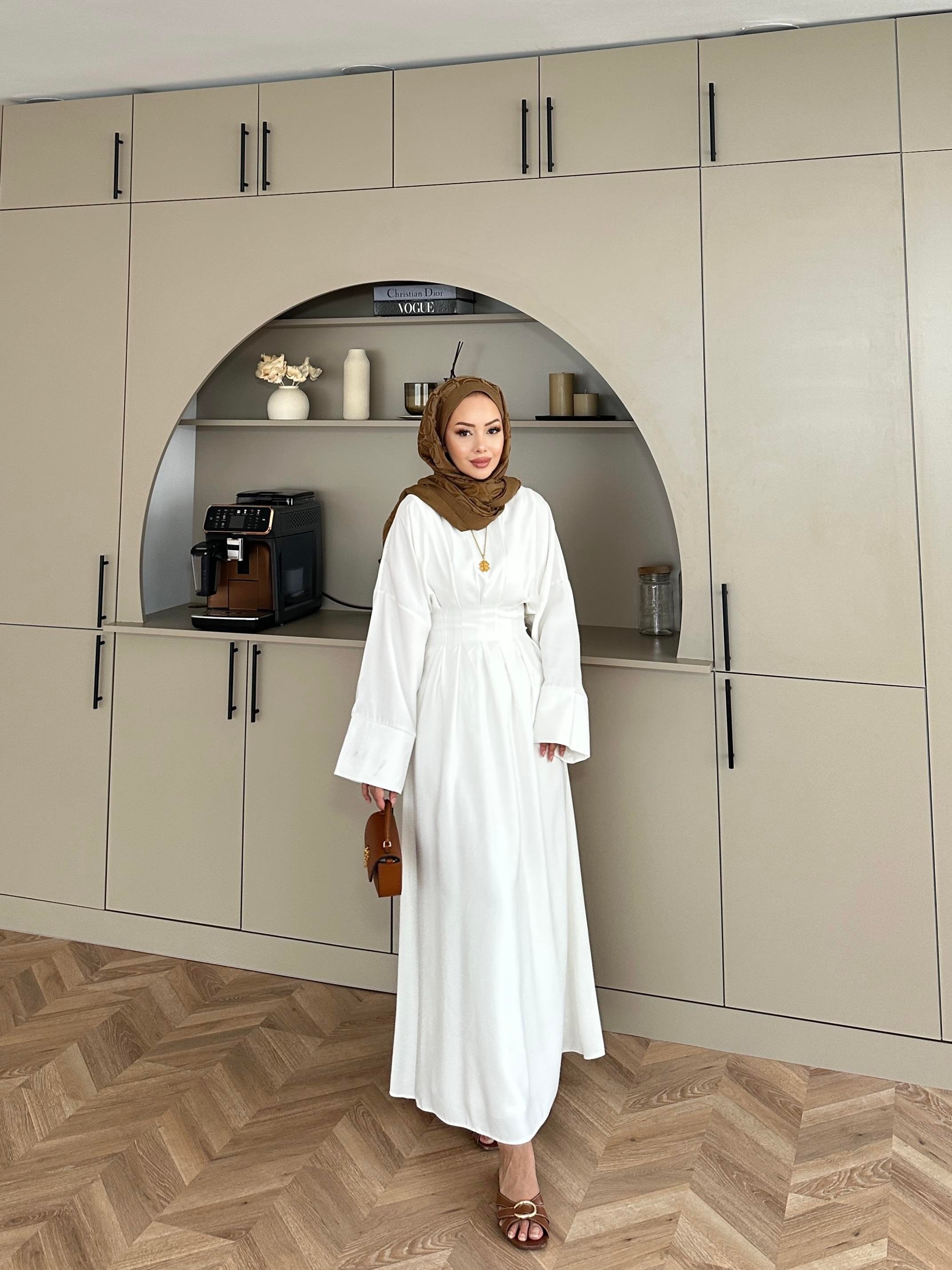 Benan Tensel Elbise Beyaz 