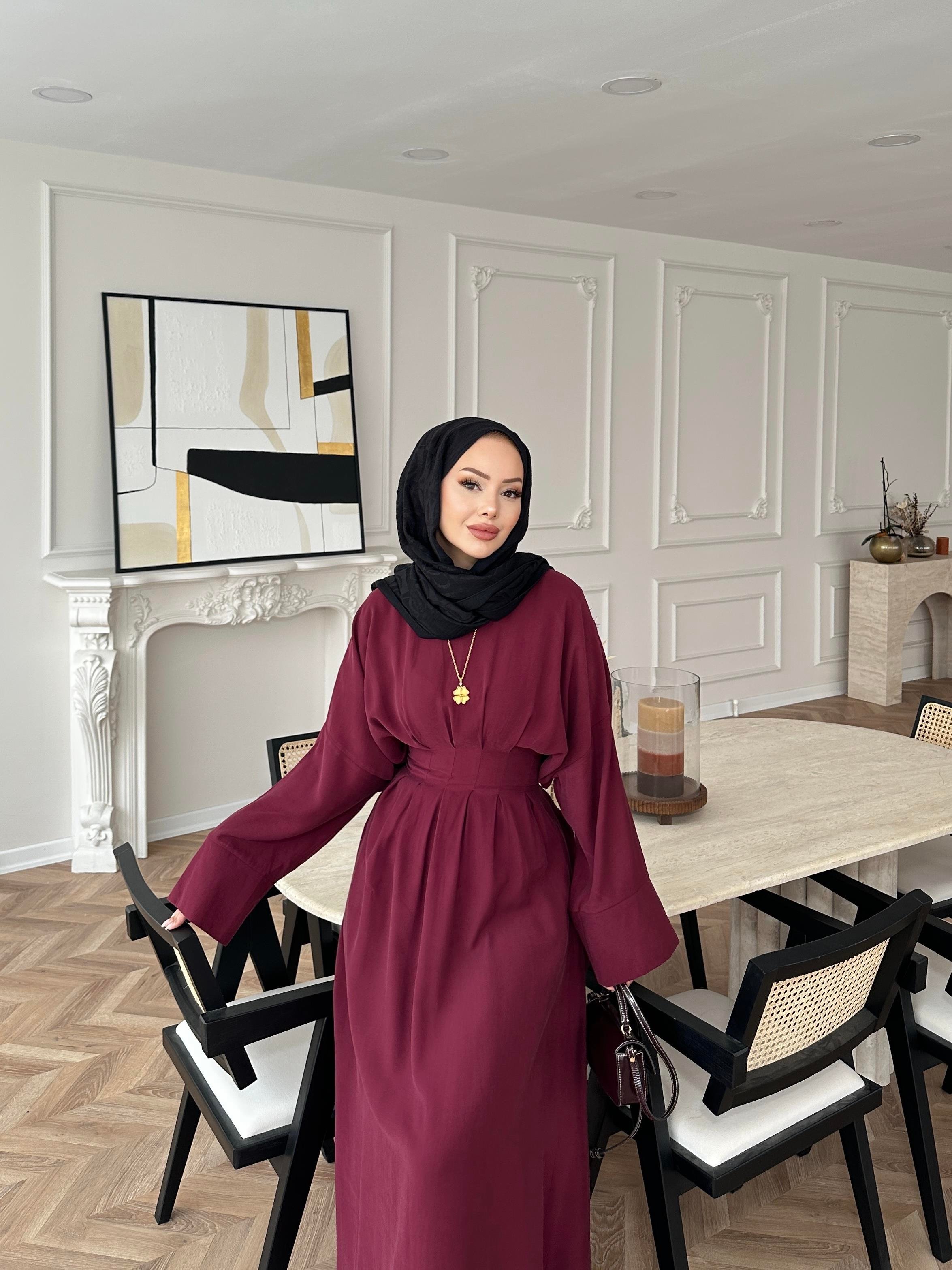 Benan Tensel Elbise Bordo