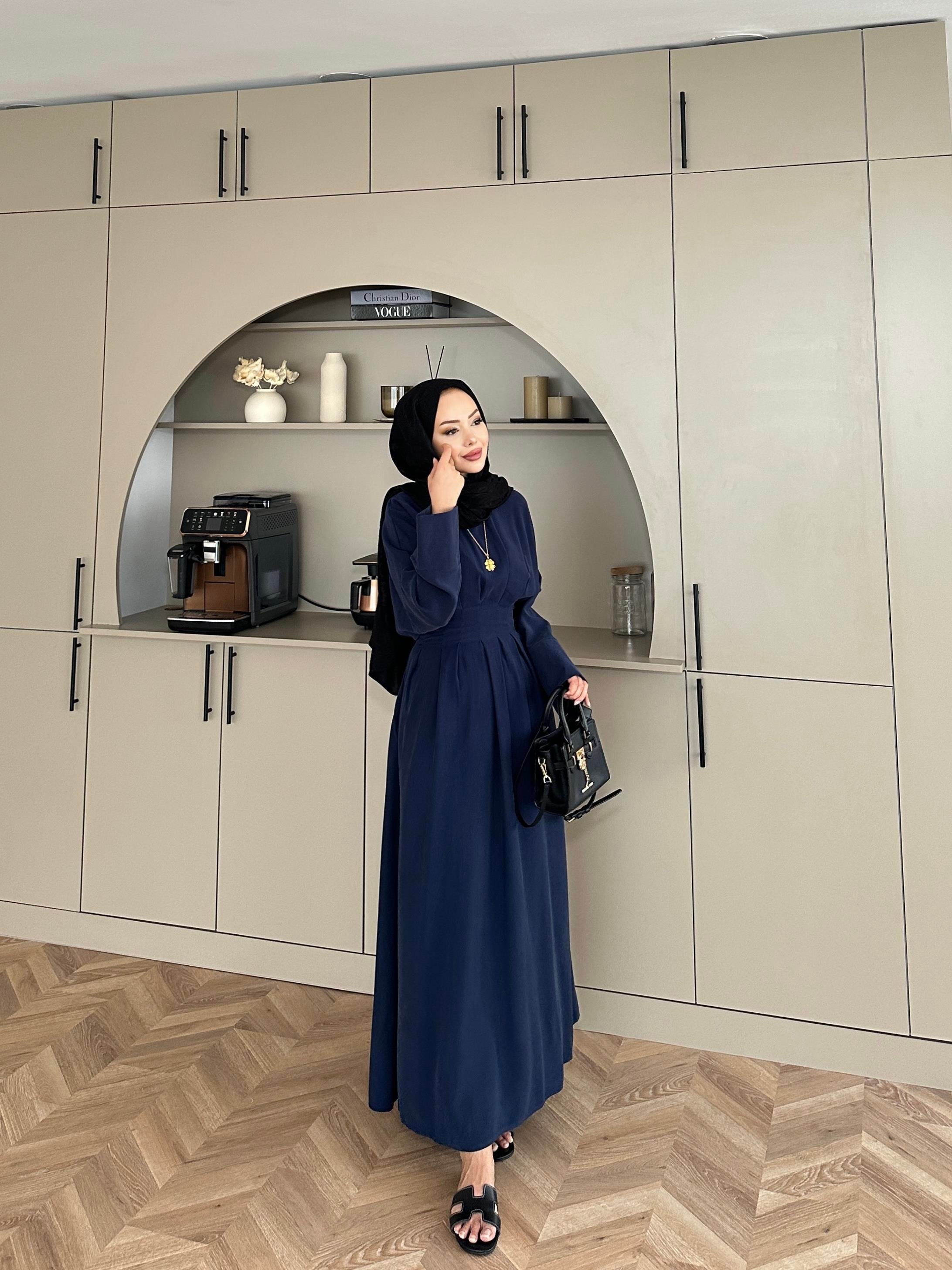 Benan Tensel Elbise Lacivert