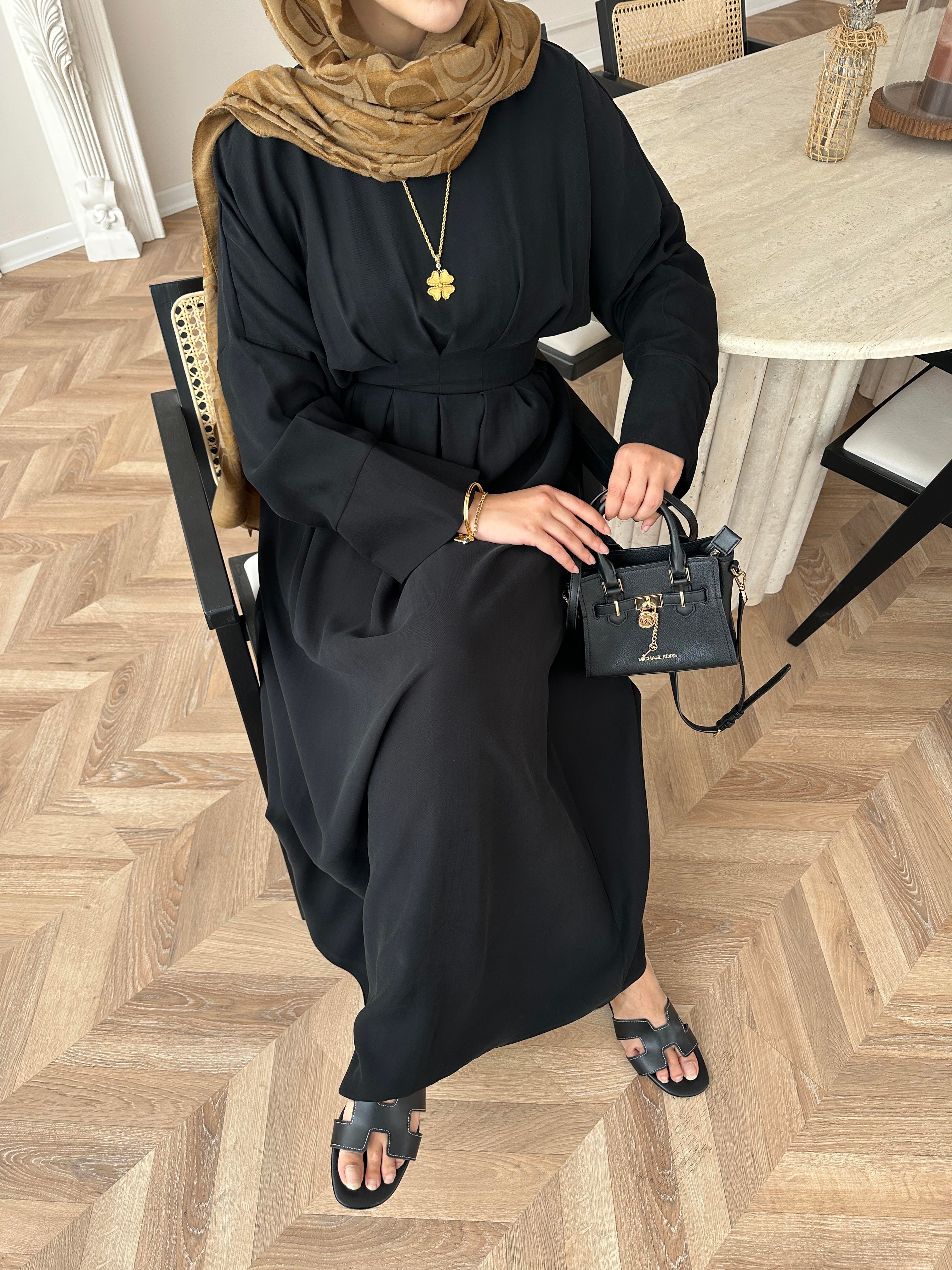 Benan Tensel Elbise Siyah