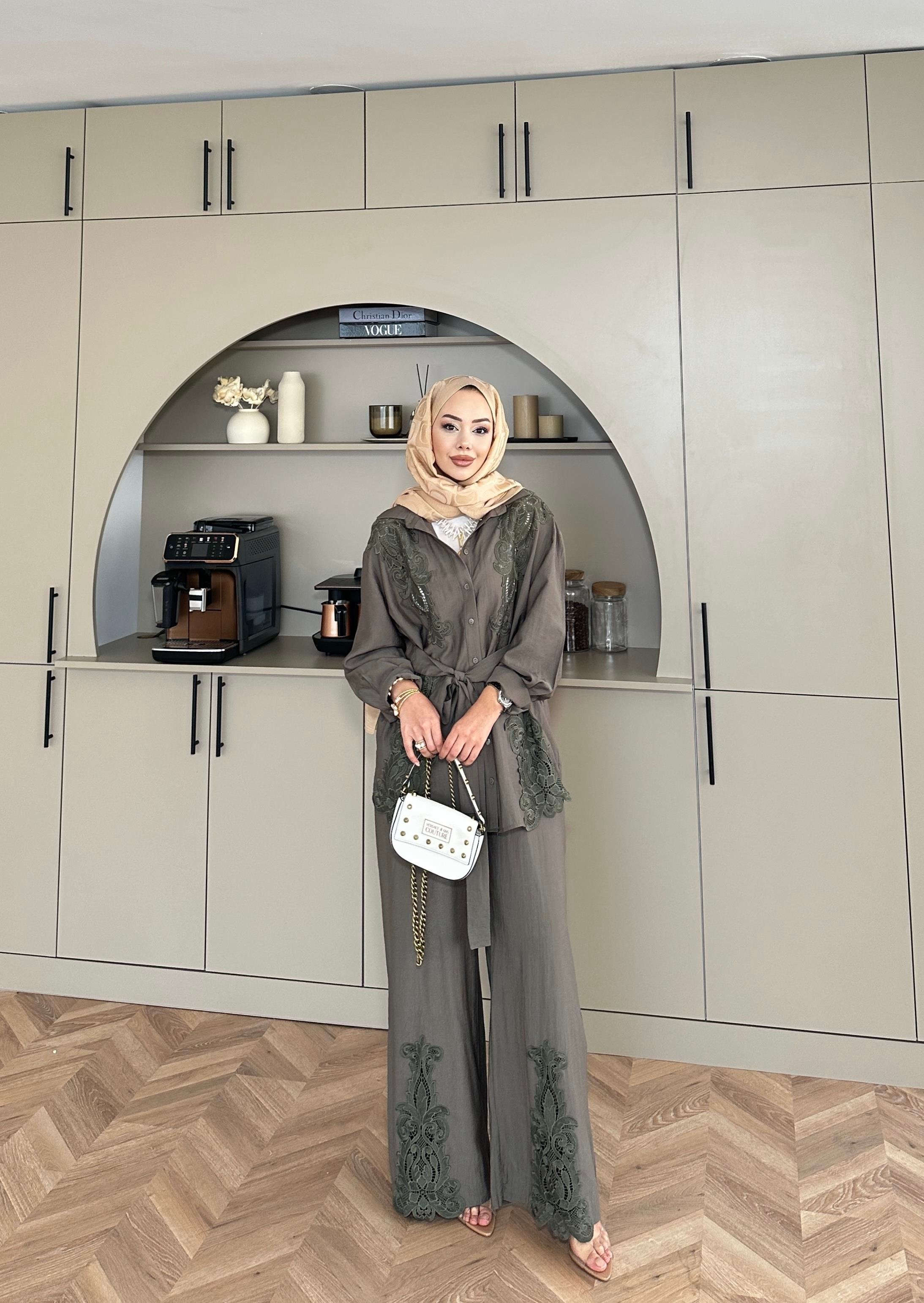 Biana Pantolonlu Takım Haki