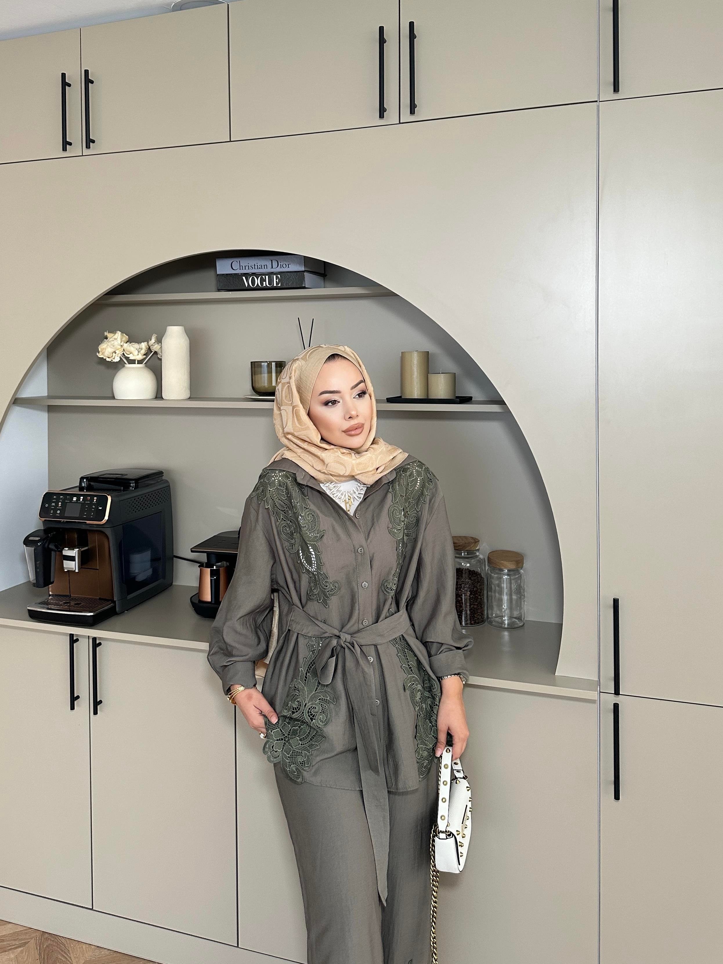 Biana Pantolonlu Takım Haki