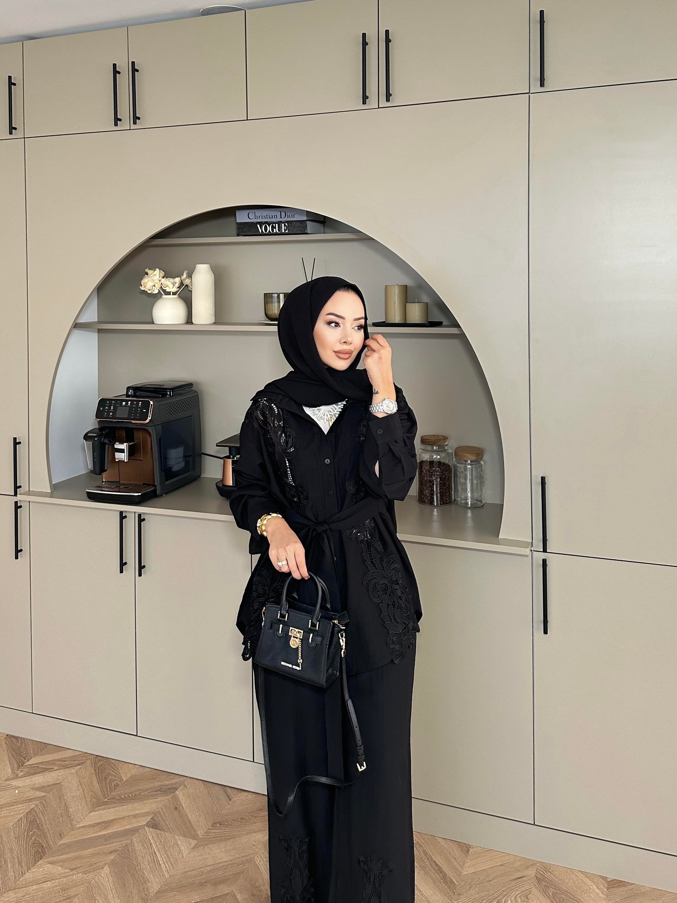 Biana Pantolonlu Takım Siyah