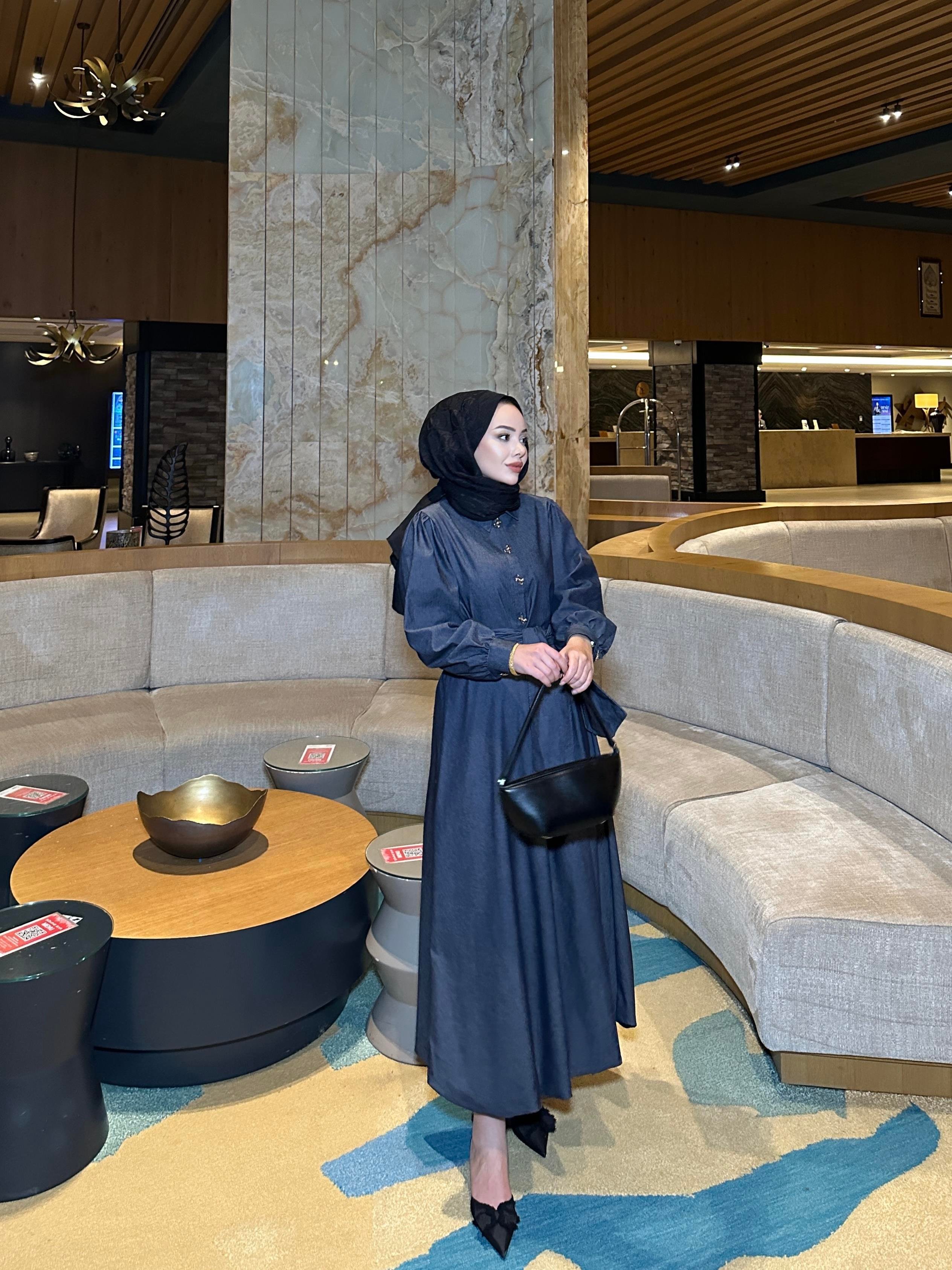 Bilas Kot Elbise Lacivert