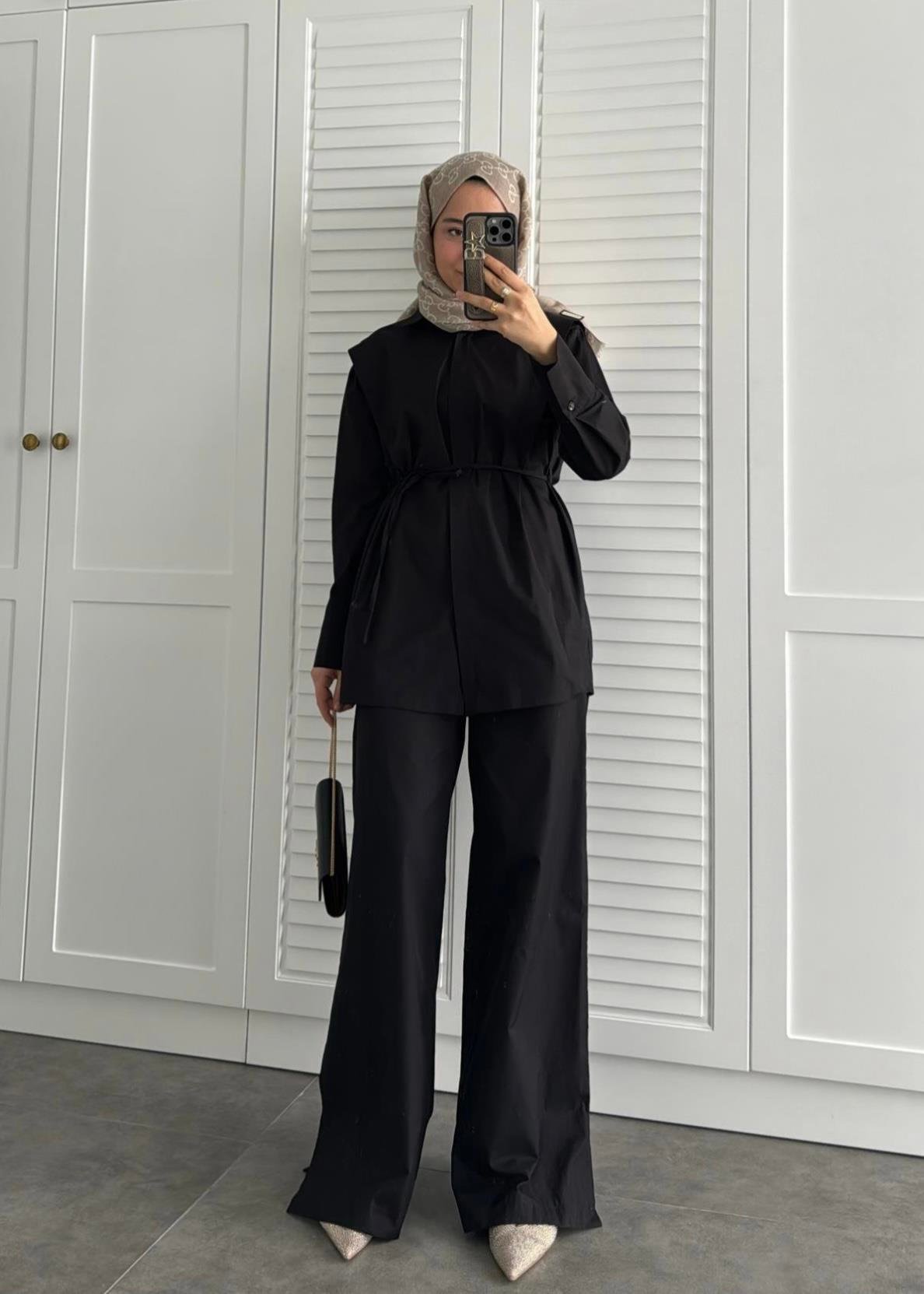 Boil Pantolonlu Takım Siyah