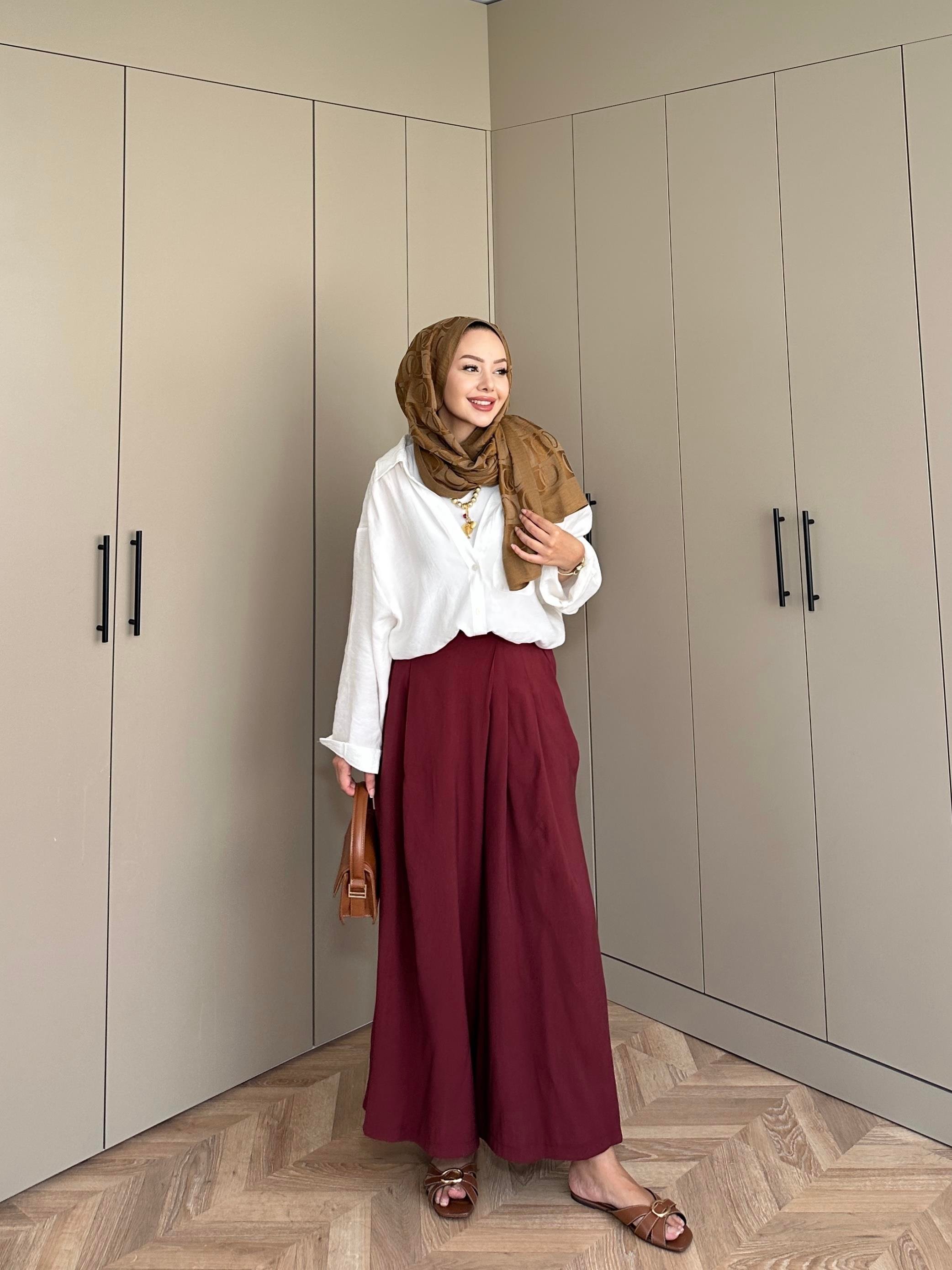 Boris Tensel Pantolon Bordo