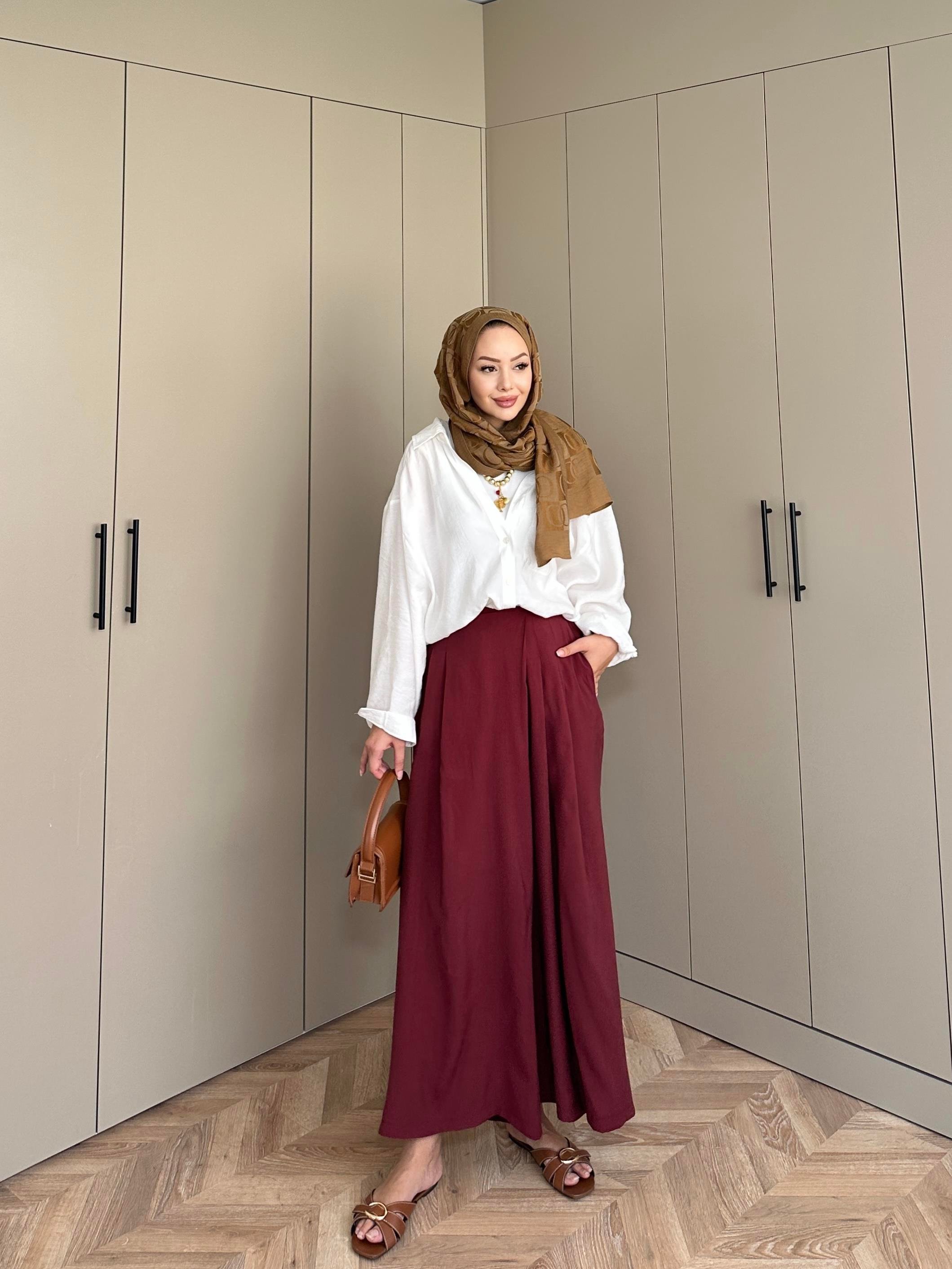 Boris Tensel Pantolon Bordo