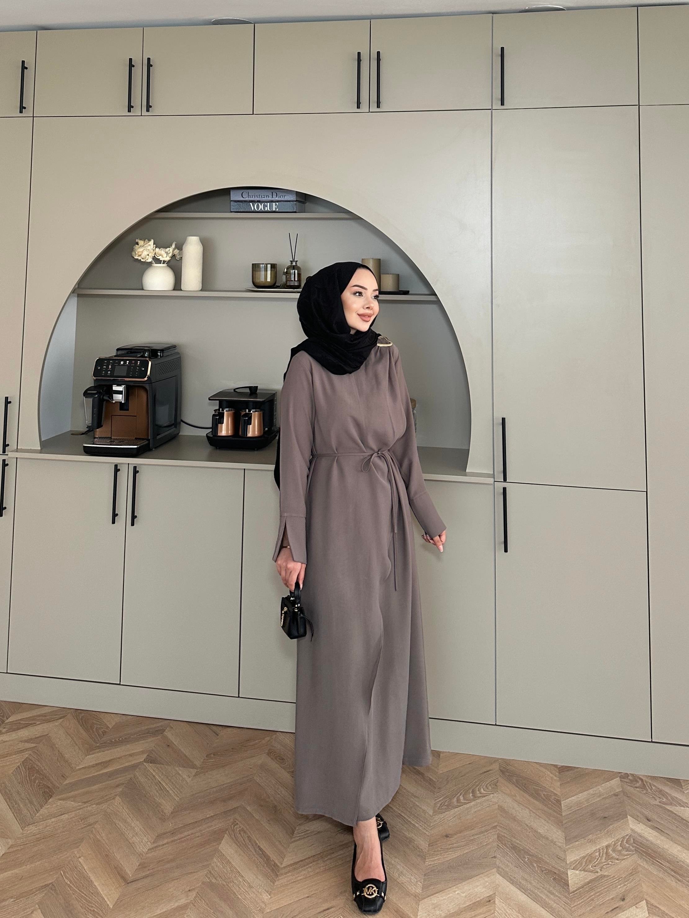 Candy Broşlu Elbise Antrasit