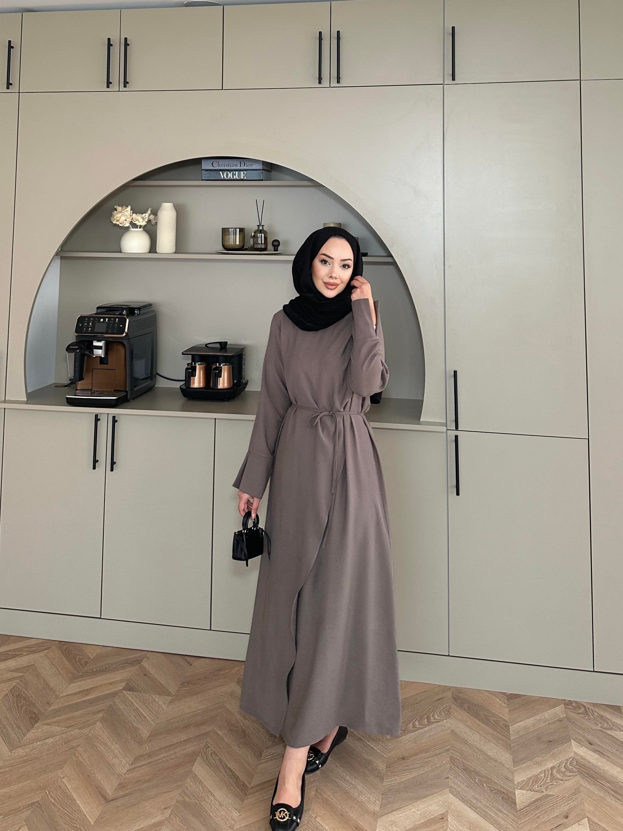 Candy Broşlu Elbise Antrasit