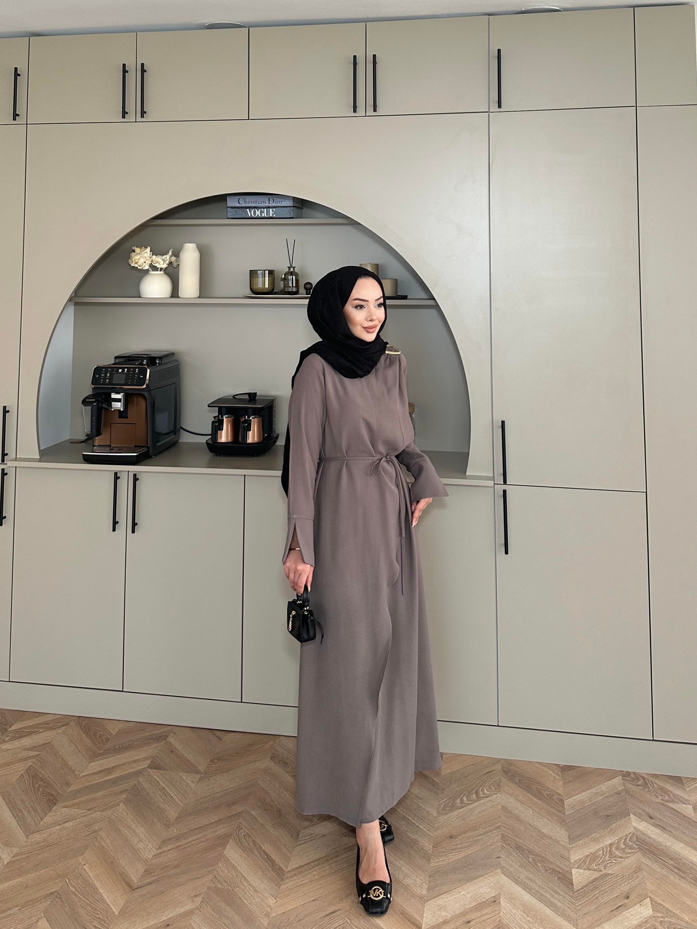 Candy Broşlu Elbise Antrasit