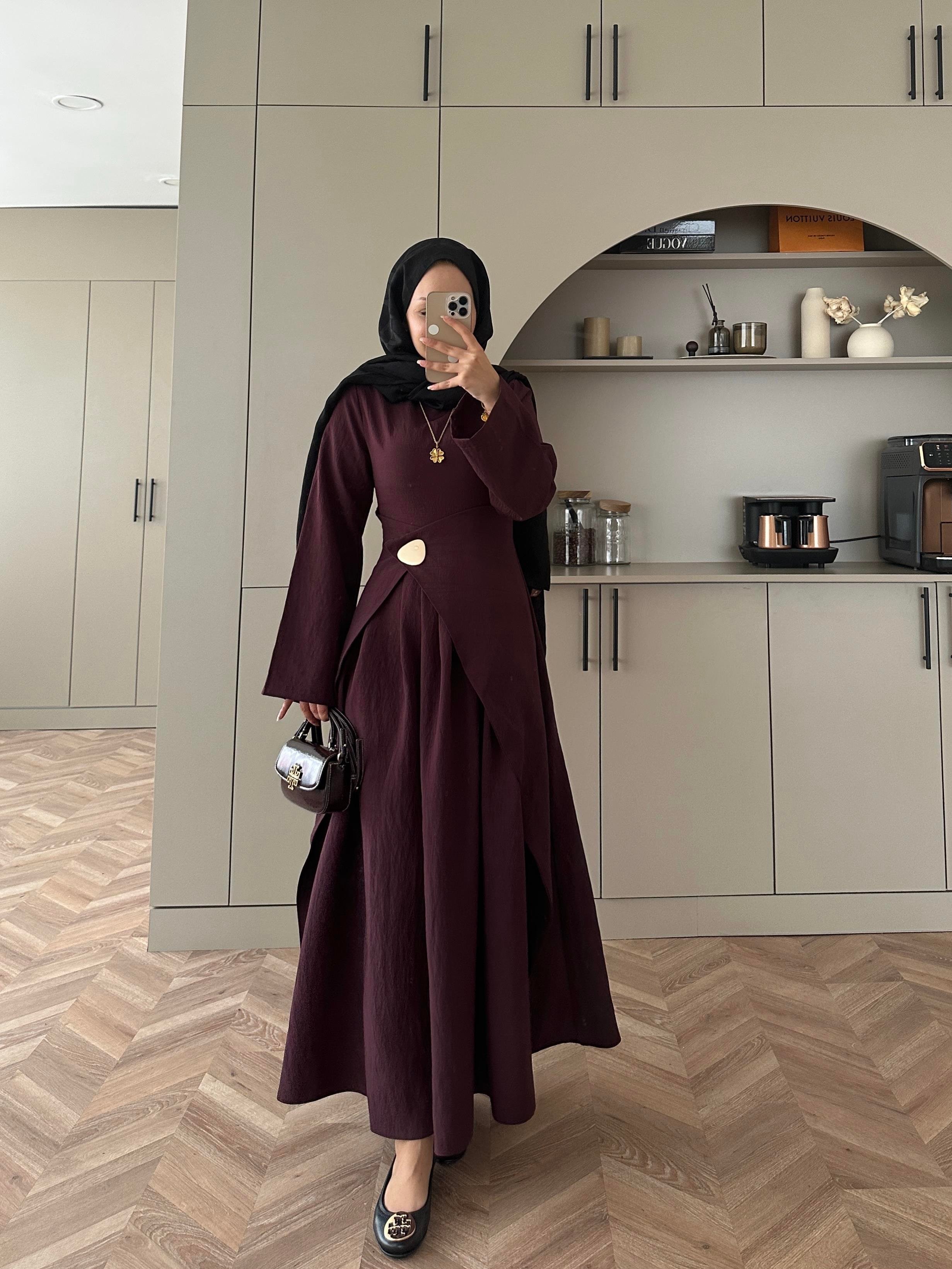 Carla Qupra Piliseli Elbise Mürdüm